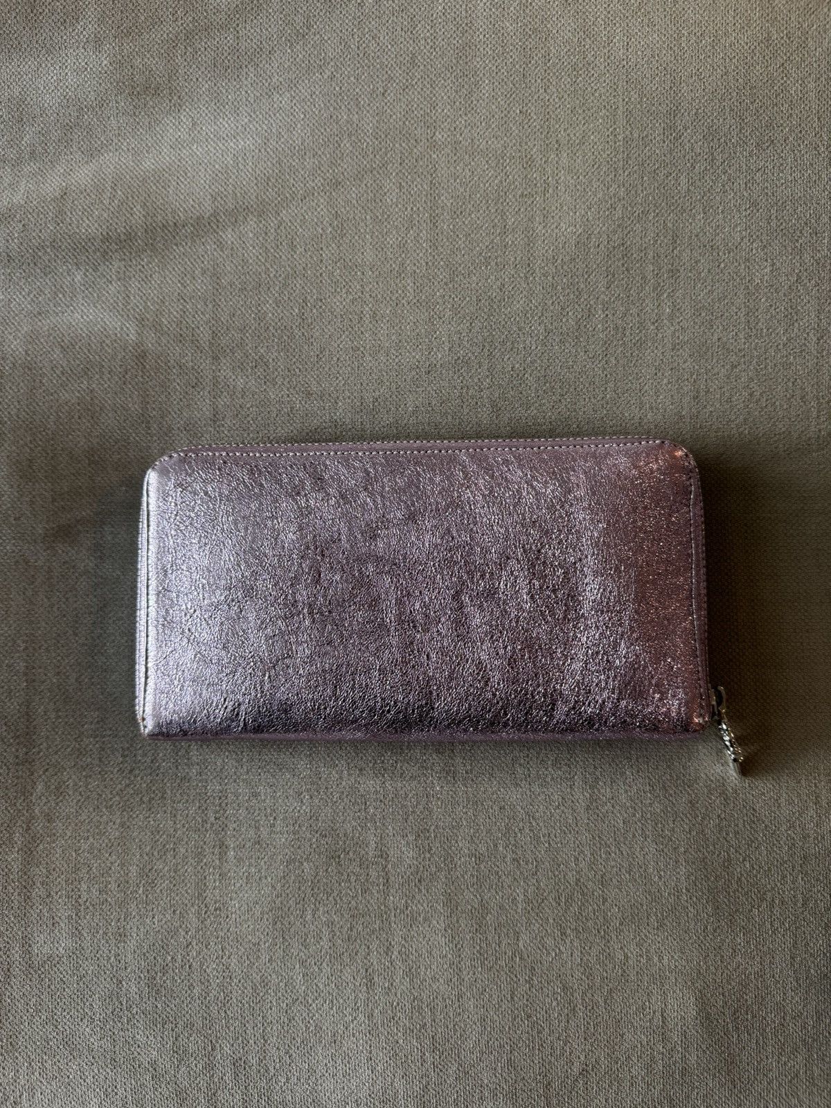 image of Chrome Hearts Rec Full Zip 2 Wallet in Pink, Men's