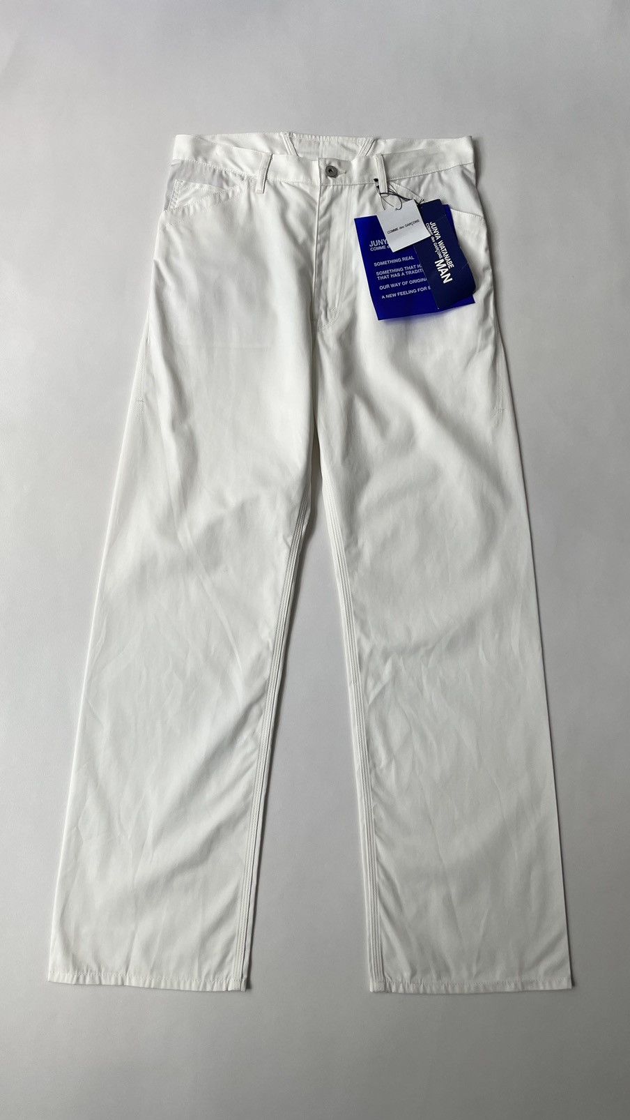 Comme des Garcons S/S 10 White Cotton Utility Work Trousers Size US 34 / EU 50 - 1 Thumbnail
