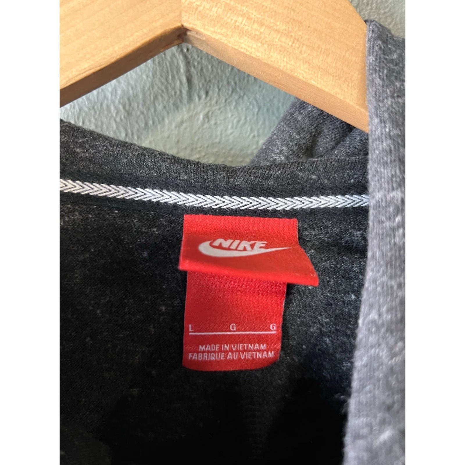 Nike Nike Womens Pullover Hooded Sweatshirt Sweatshirt Gray Large Athletic Casual Size L / US 10 / IT 46 - 3 Thumbnail
