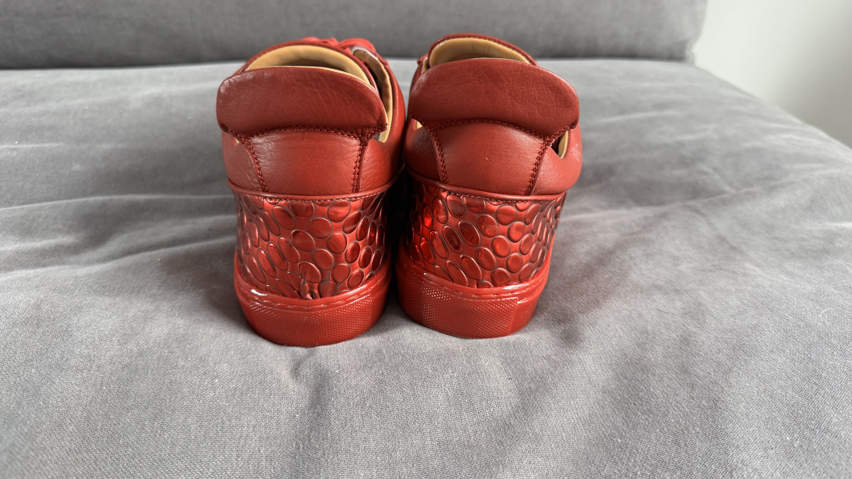 Other Ylati Red Italian Leather Sneakers – EU 44 / US 11 Size US 11 / EU 44 - 3 Thumbnail