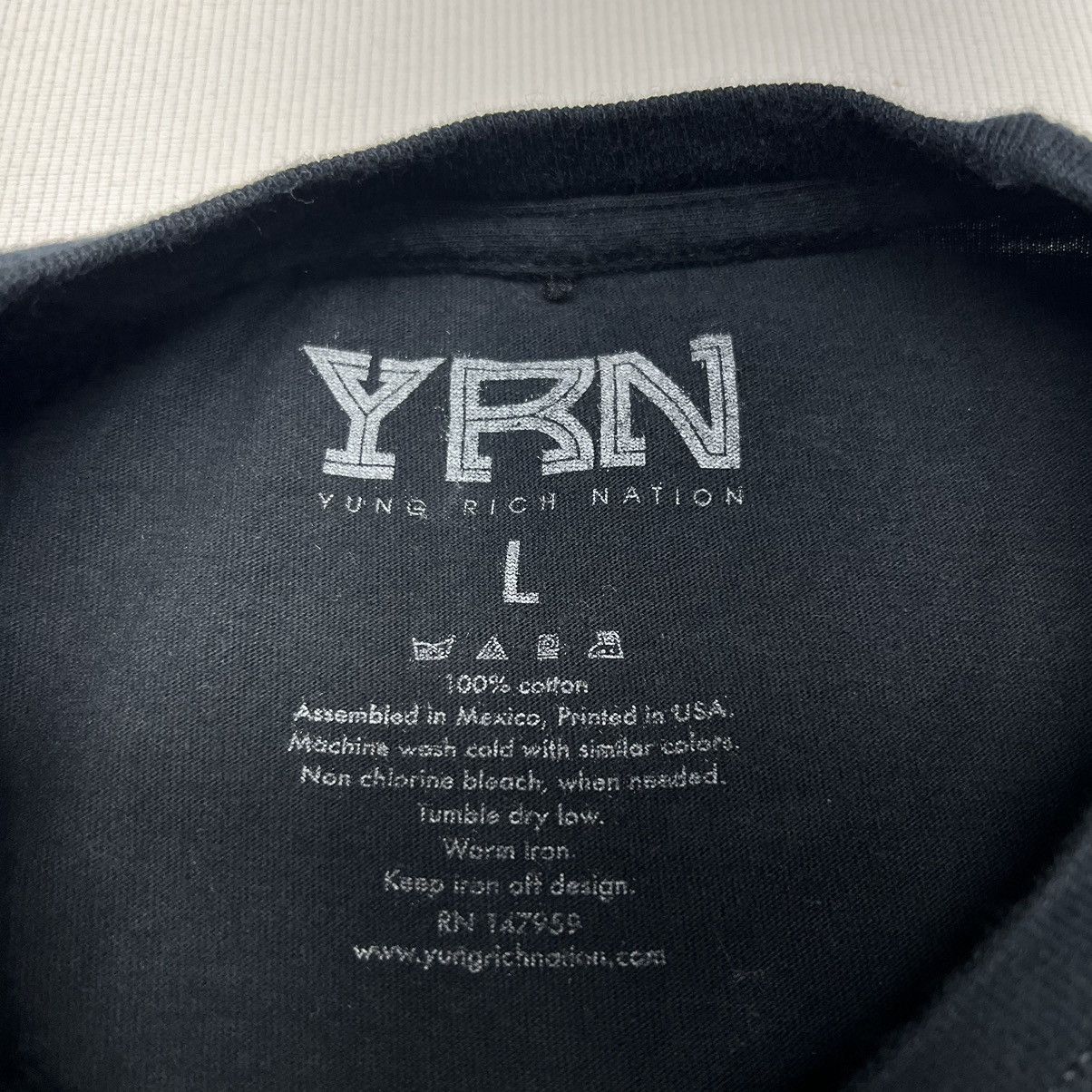Rap Tees Migos Tee Shirt Black Rap YRN Takeoff Offset Hip Hop Graphic Size US L / EU 52-54 / 3 - 7 Thumbnail