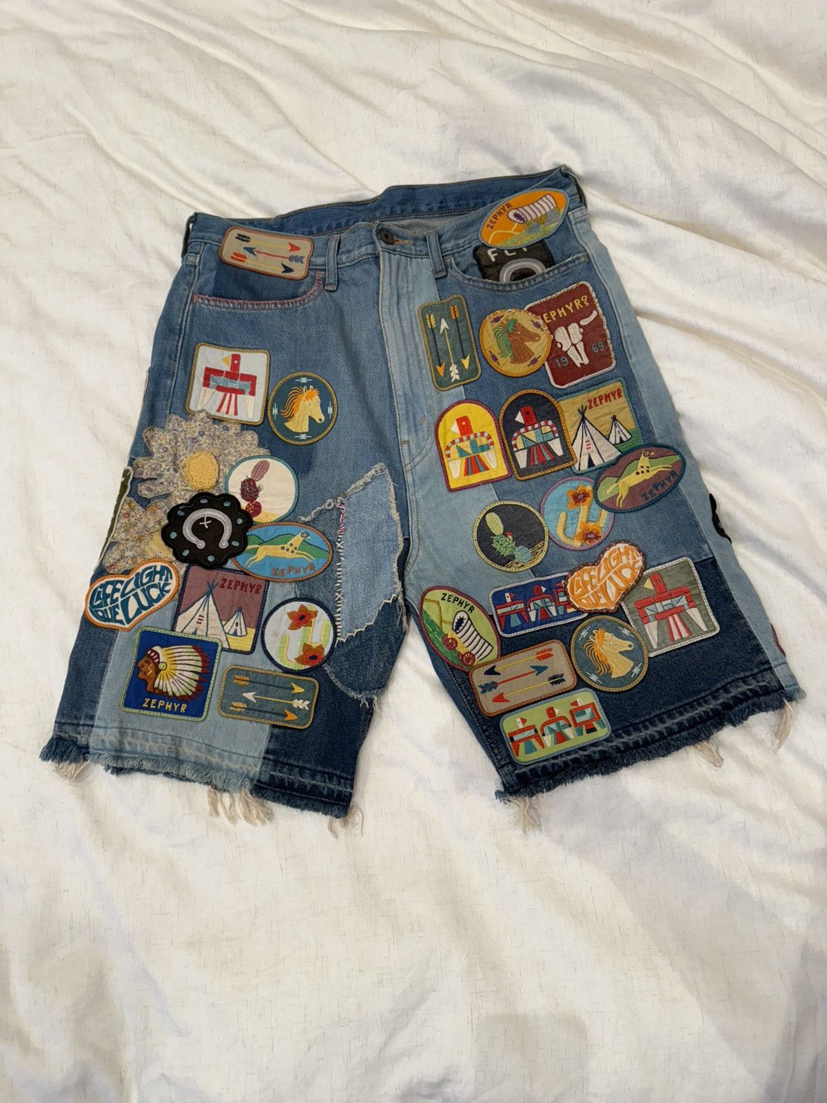 Kapital Kapital Patch Shorts Size US 36 / EU 52 - 1 Thumbnail