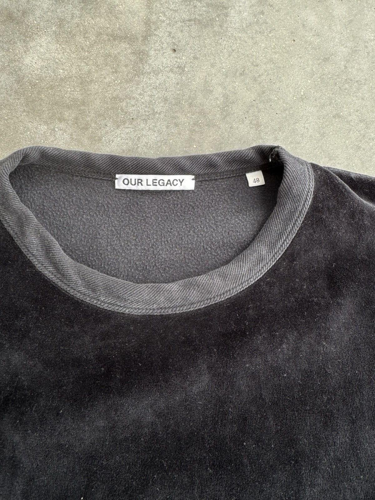 Japanese Brand × Our Legacy Our Legacy Velvet Velour Crewneck in very good condition Size US M / EU 48-50 / 2 - 3 Thumbnail
