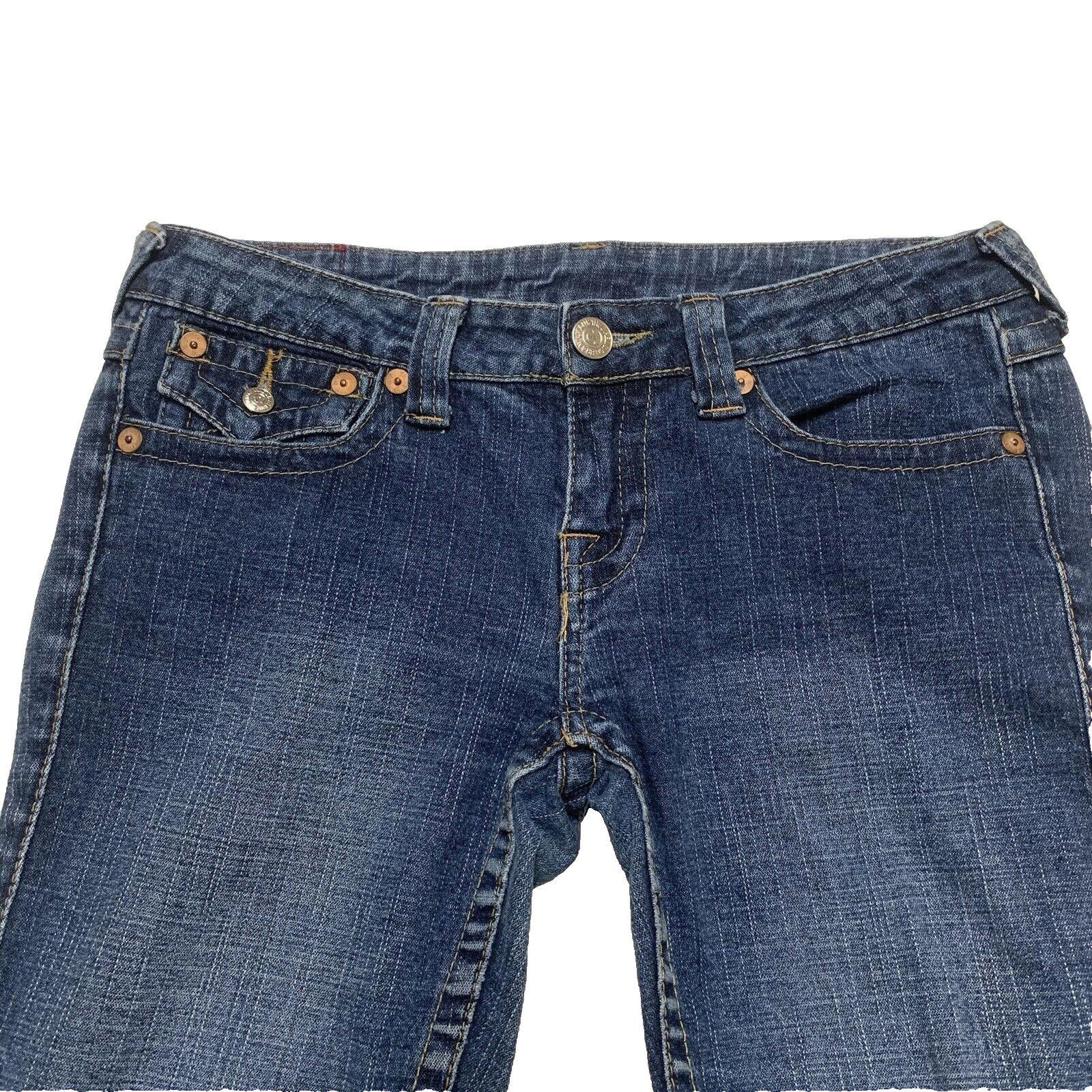 True Religion True Religion Skinny Jeans Women's Sz 29 Blue Back Flap Size 29" - 5 Thumbnail