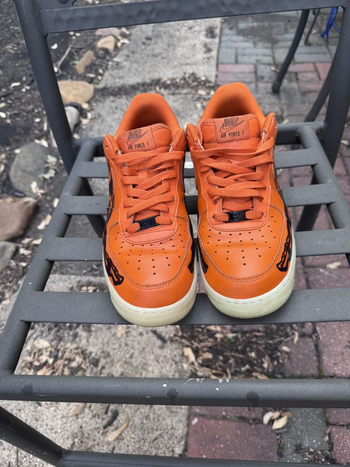 Air Force Low Orange Skeleton (Halloween)