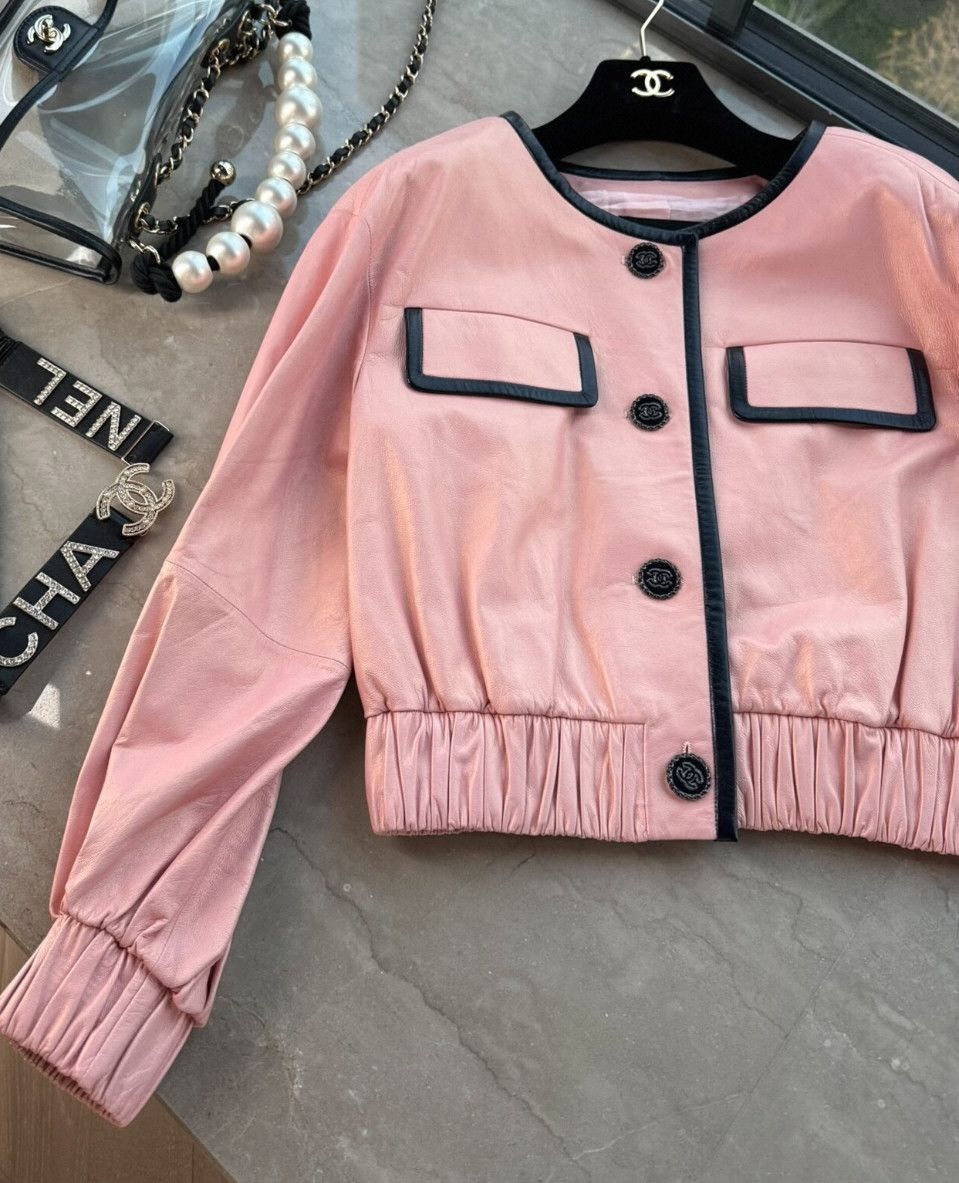 Chanel Chanel Pink Cotton Jacket for Women . Size XXS / US 00 / IT 34 - 8 Thumbnail