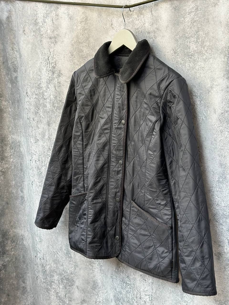 Barbour Polarquilt Jacket Button Zip Women's Size UK 10