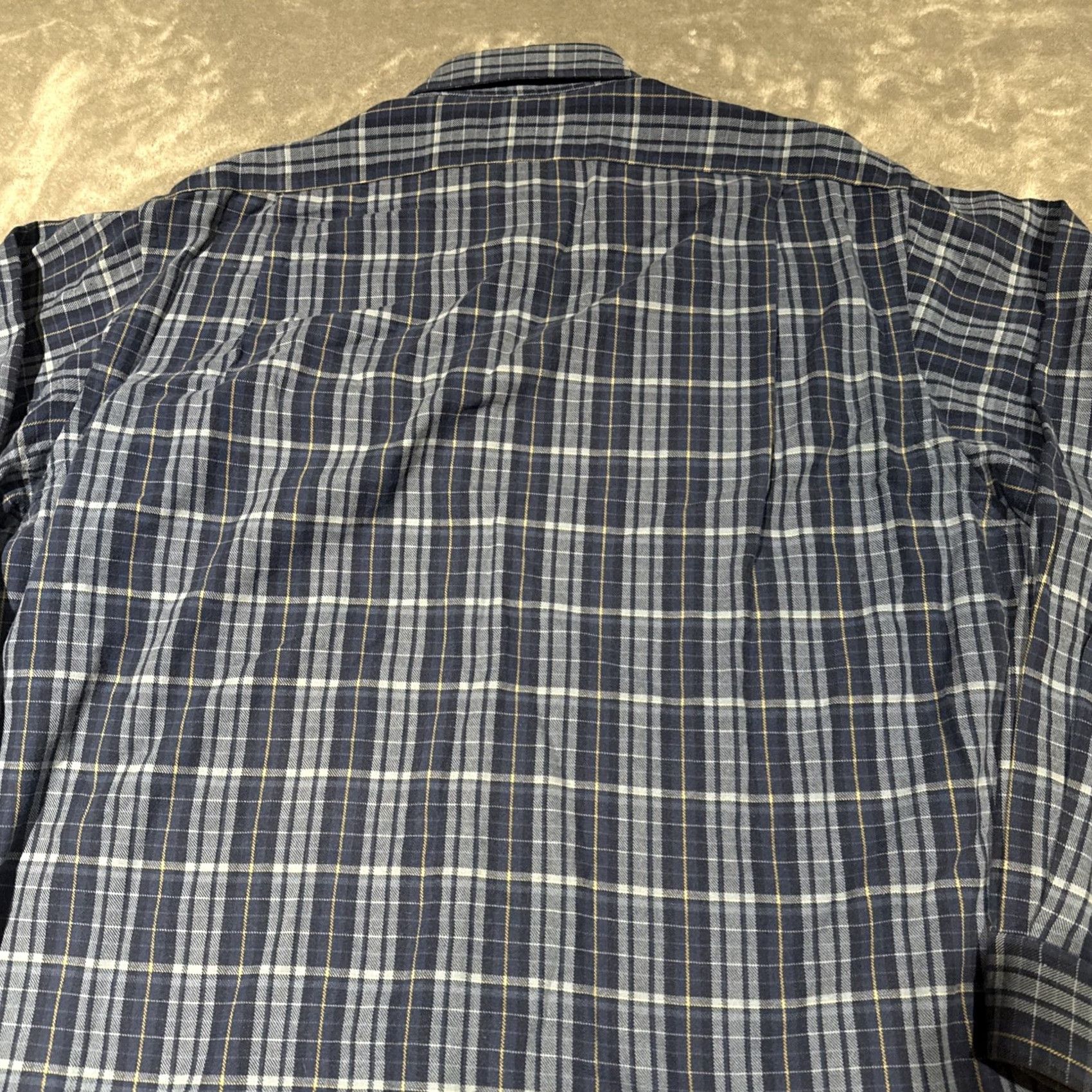 Polo Ralph Lauren VINTAGE Polo Ralph Lauren Button-Down Shirt Men's Flannel Large Blue Plaid Preppy Embroidered Cotton - (Note: Title trimmed to fit 200 chars) Size US L / EU 52-54 / 3 - 7 Thumbnail