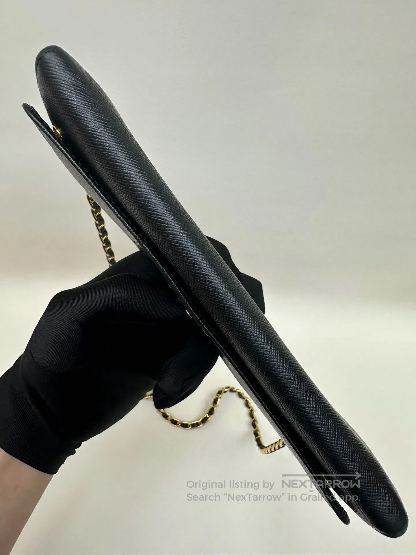 Prada Prada Black Saffiano Chain WOC. Size ONE SIZE - 6 Thumbnail