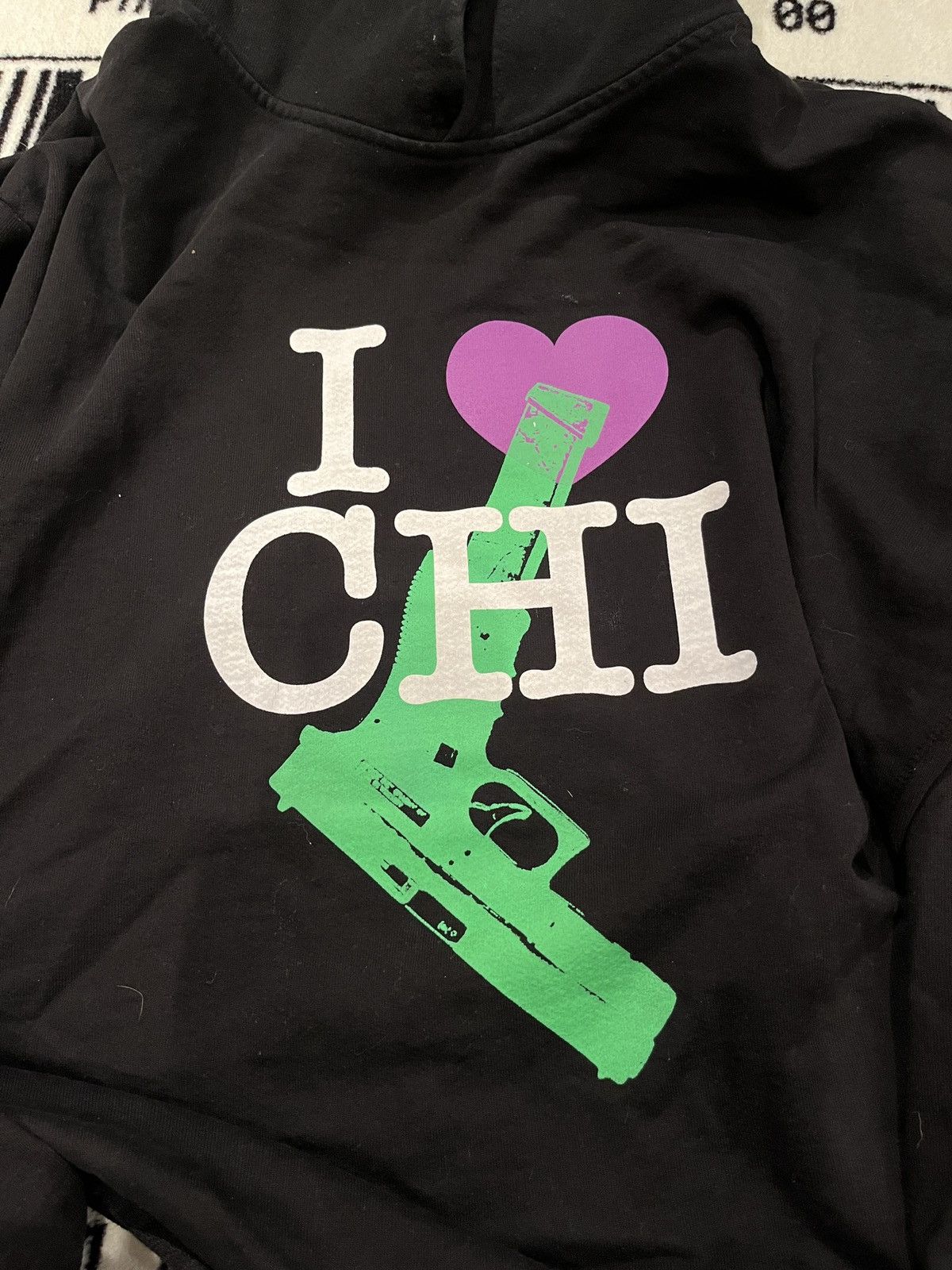 Vlone Vlone I love Chi Chicago Pop Up Hoodie I love Gun Black Size US L / EU 52-54 / 3 - 6 Thumbnail