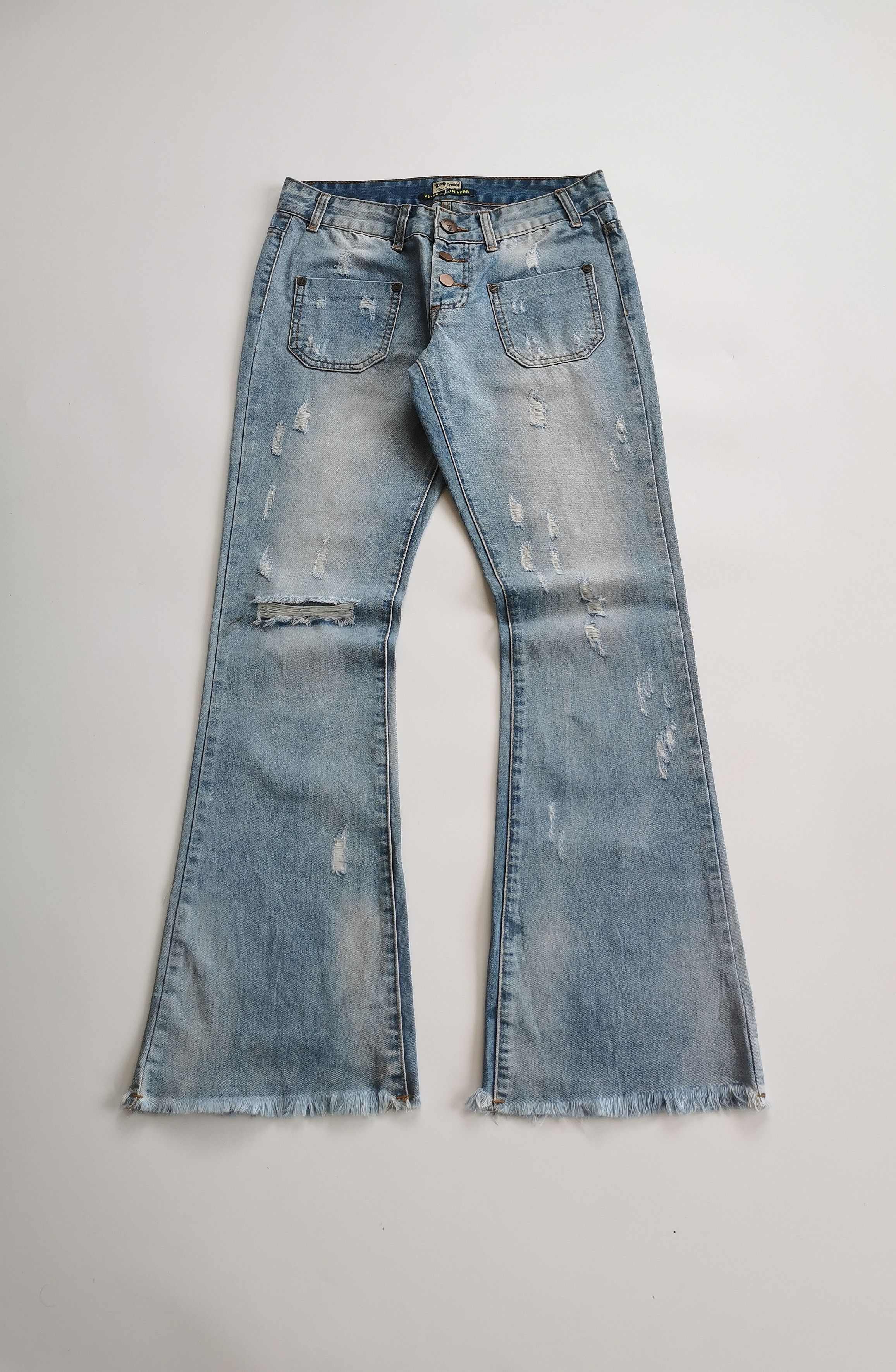 Other The Skinnier You" Distressed Flare Bell Bottom Jeans LGB Size US 30 / EU 46 - 1 Thumbnail