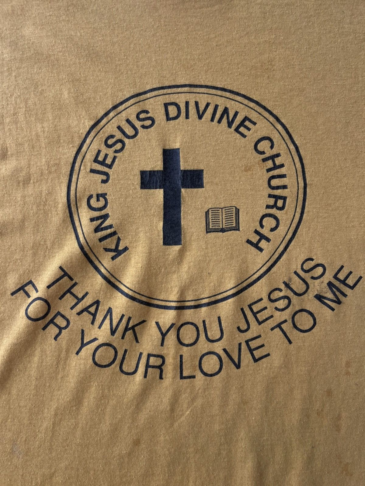 Vintage Vintage 80’s Religion Jesus Love Me T-Shirt Single RARE Size US M / EU 48-50 / 2 - 3 Thumbnail