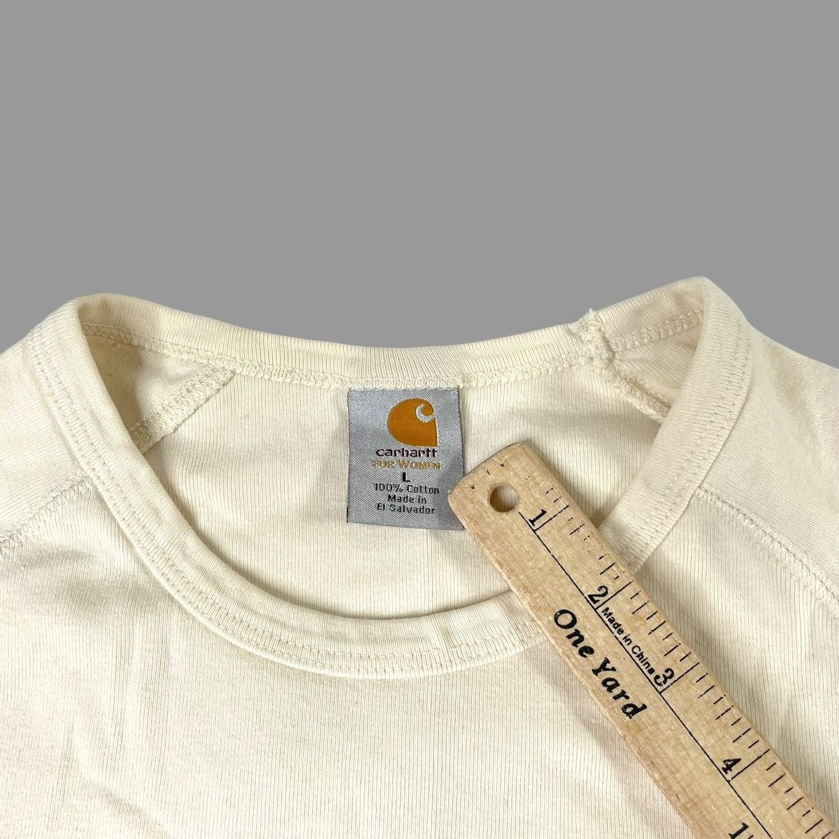 Carhartt × Vintage Vintage 90s Carhartt long sleeve t shirt Size L / US 10 / IT 46 - 4 Thumbnail