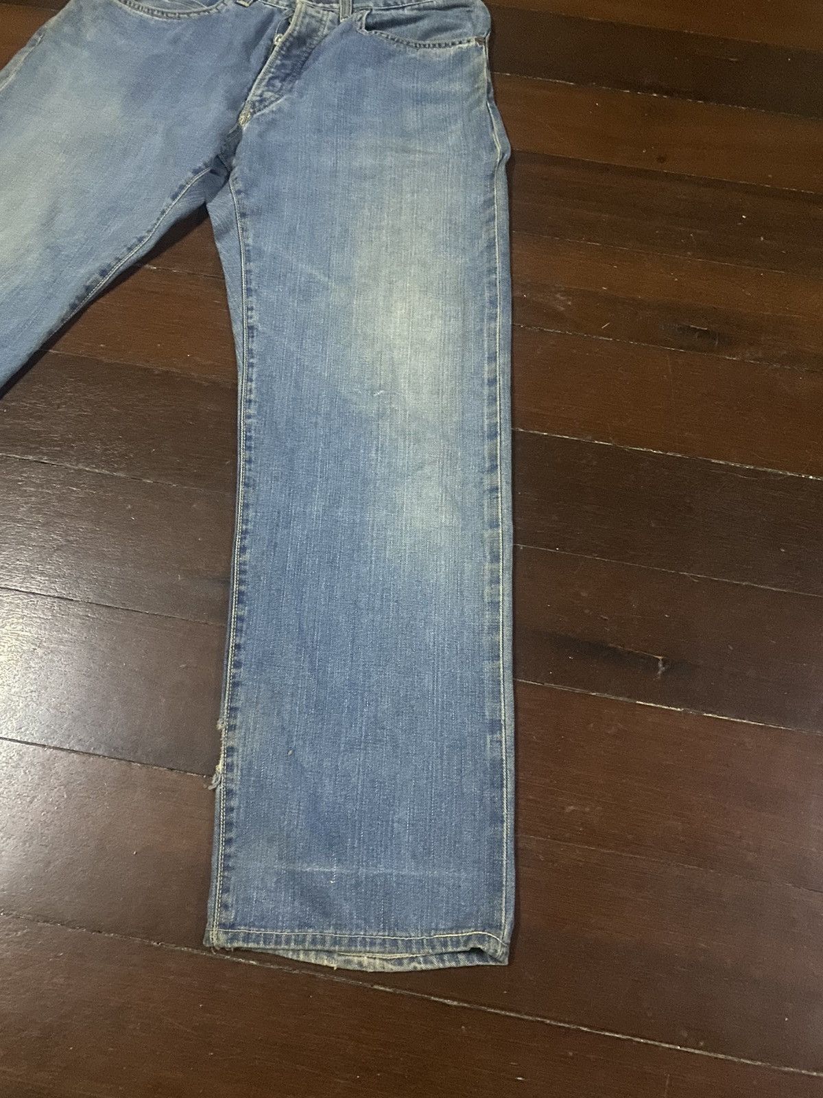 Blue Blue Japan × Japanese Brand × Vintage FIRE 🔥 Vintage HR Market Blue Blue selvedge distressed B-1 Size US 34 / EU 50 - 4 Thumbnail