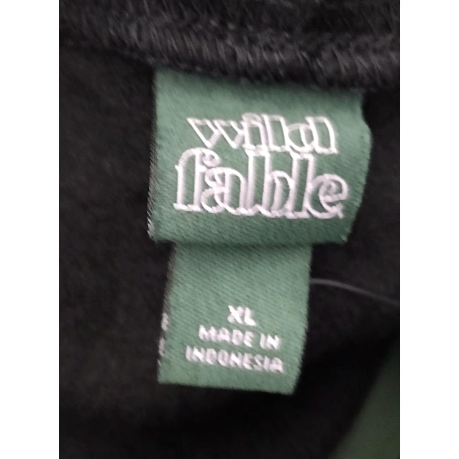 Vintage Wild Fable Hoodie Women's Black XL Crop Sweatshirt Size XL / US 12-14 / IT 48-50 - 6 Thumbnail