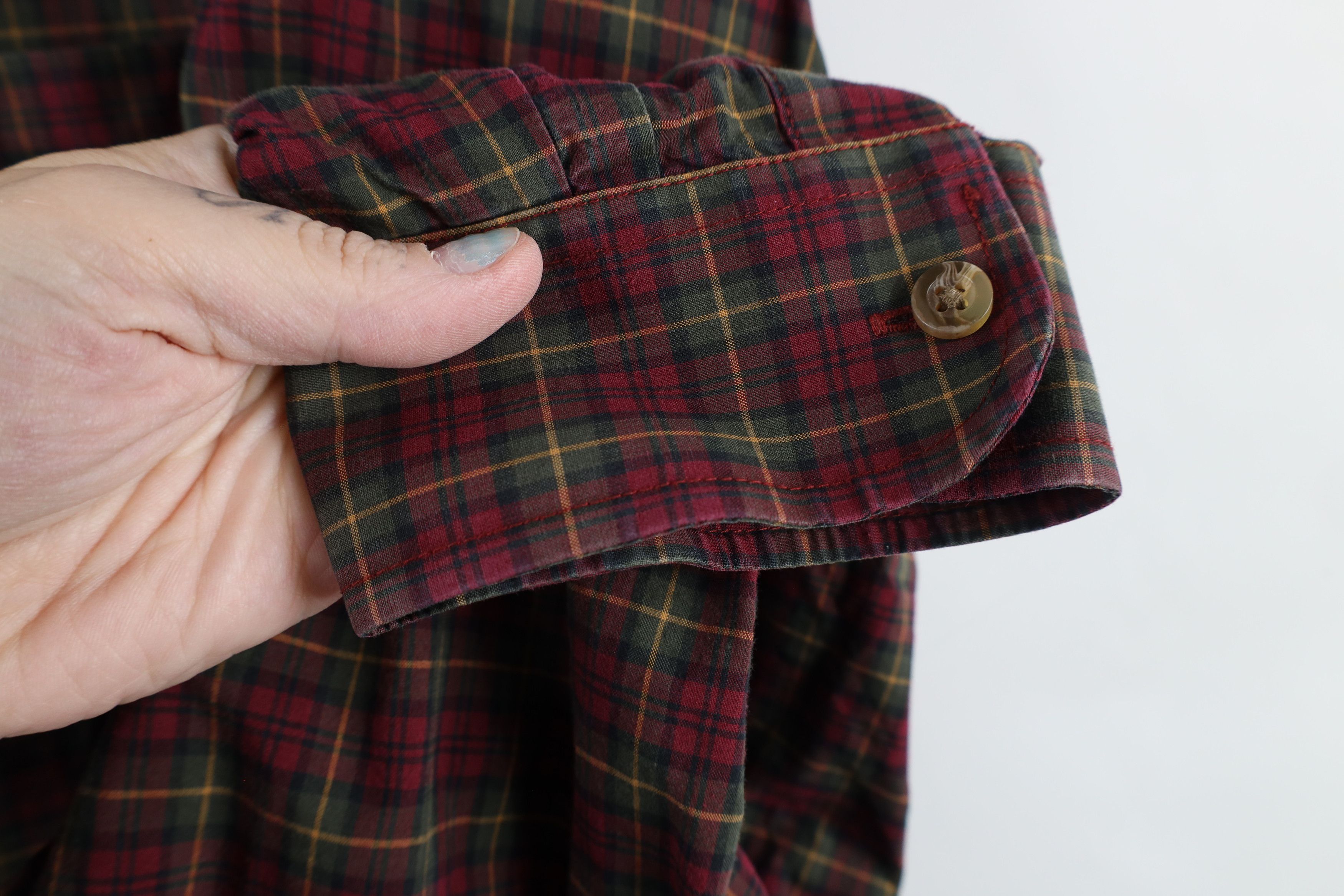 L.L. Bean × Vintage Vintage LL Bean Collared Button Down Shirt Plaid Cotton Size US XXL / EU 58 / 5 - 5 Thumbnail