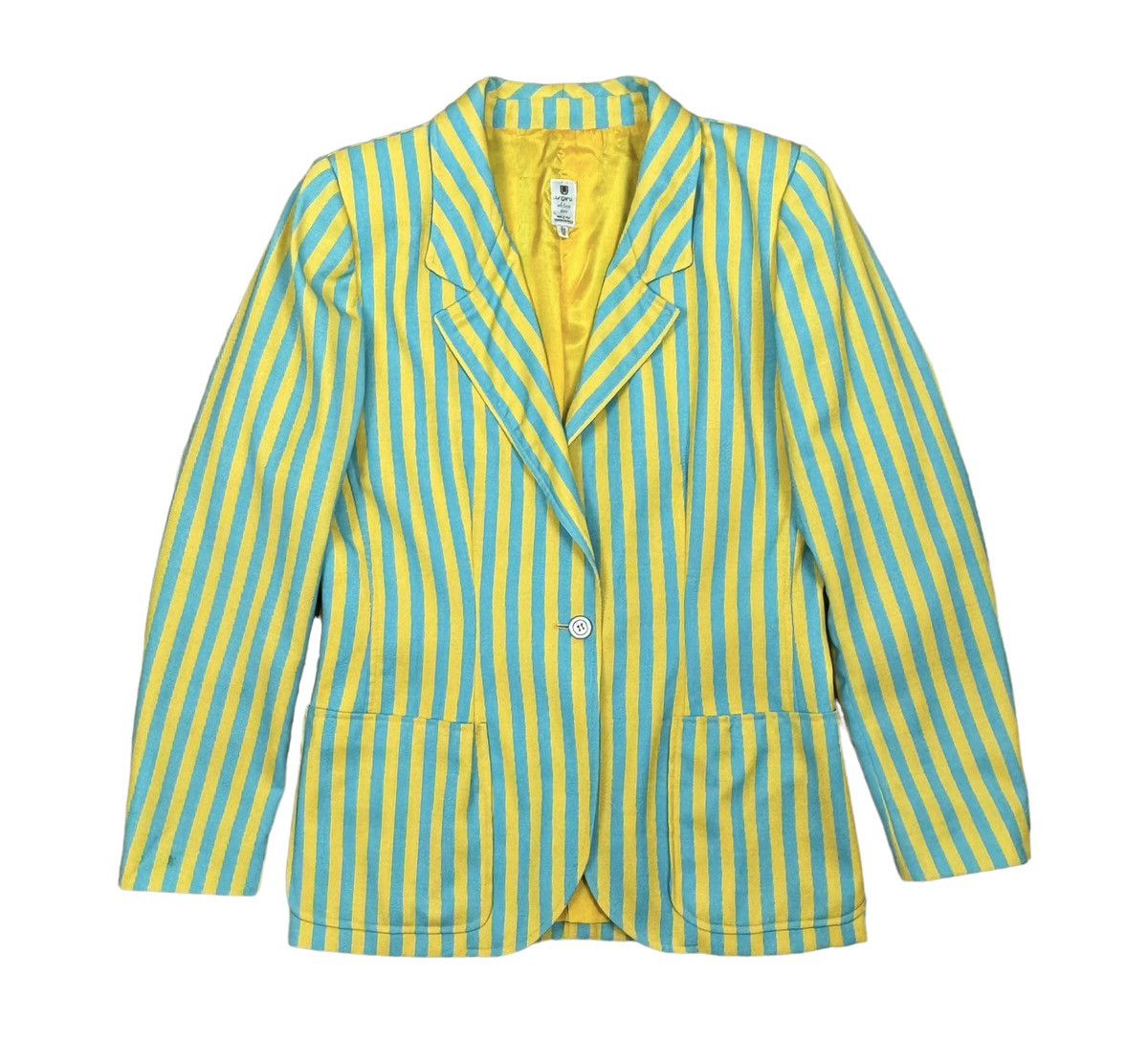 Ungaro Paris × Vintage Vintage Ungaro Paris Striped Blazer Jacket Wool Size 44 Size M / US 6-8 / IT 42-44 - 13 Thumbnail