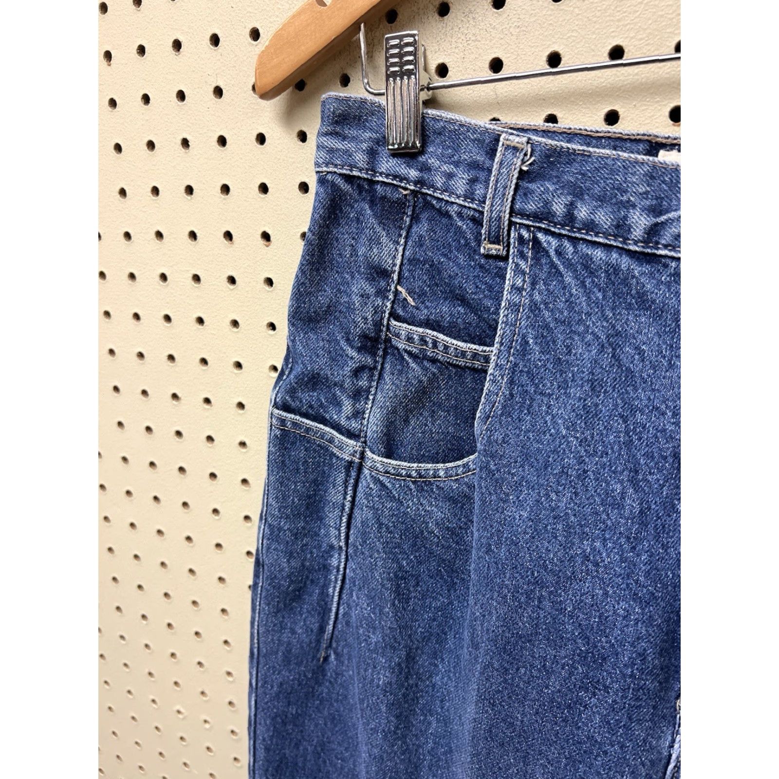 Guess VINTAGE Guess Jeans Mens 31x31 Tapered Cotton Blue Denim 10075-30 7 Pocket Jeans Size US 31 - 4 Thumbnail
