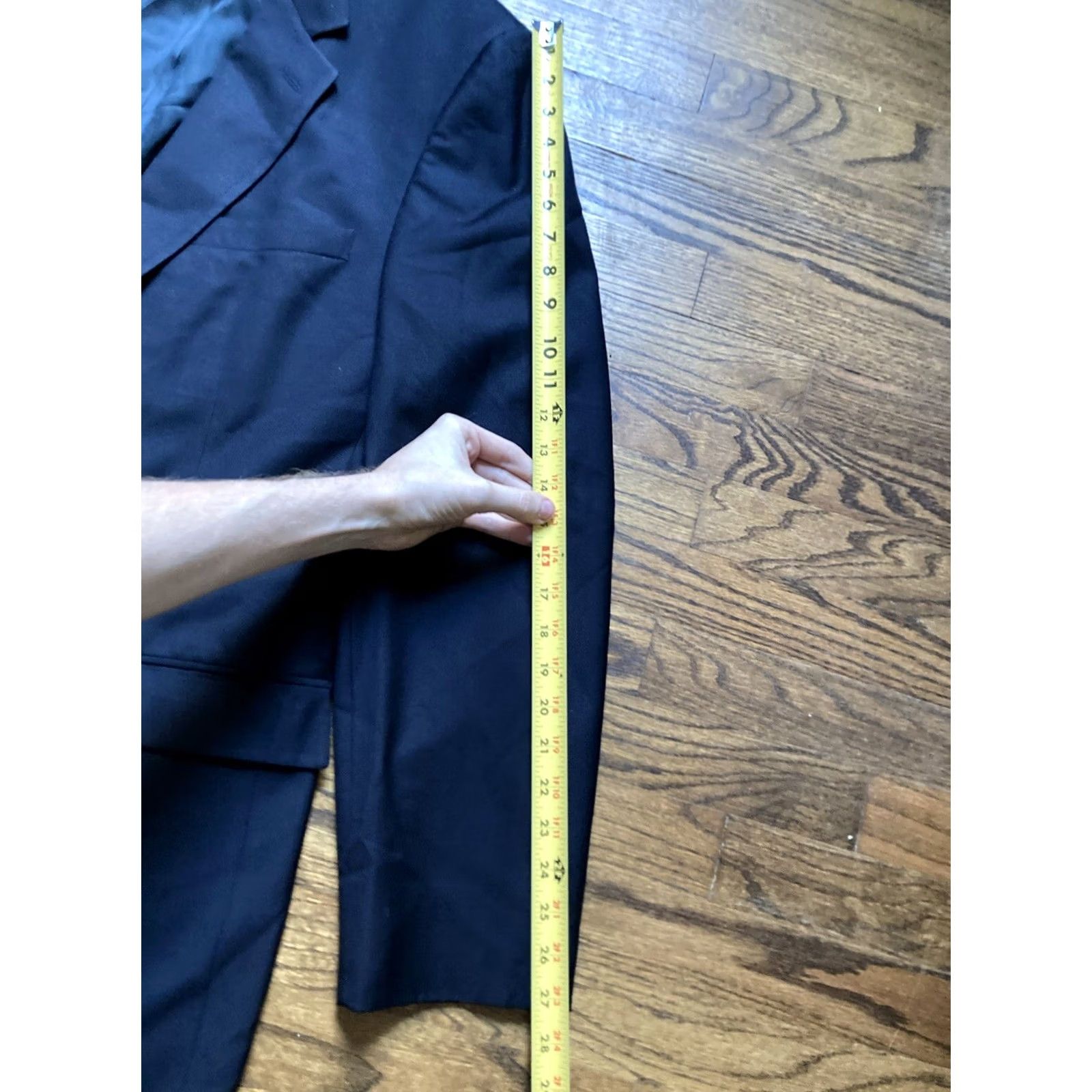 Brooks Brothers VINTAGE Brooks Brothers Brooksease Mens Blazer 44 Extra Long Black Gold Button Wool Blazer Men Size 44R - 7 Thumbnail