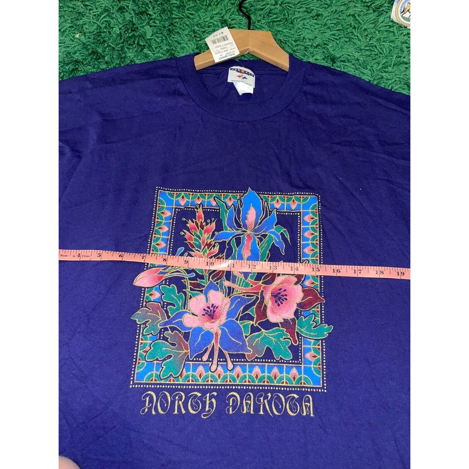 Jerzees Vintage Wildflower Shirt North Dakota Wild Flower Tee VTG L Size US L / EU 52-54 / 3 - 8 Thumbnail