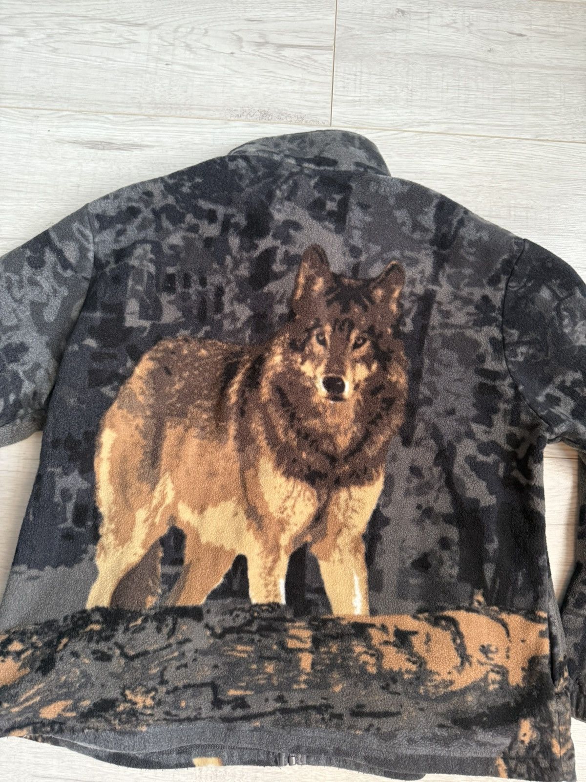 Vintage Vintage Ourdoor Cozy Fleece jacket Nature woolf Size US L / EU 52-54 / 3 - 6 Thumbnail