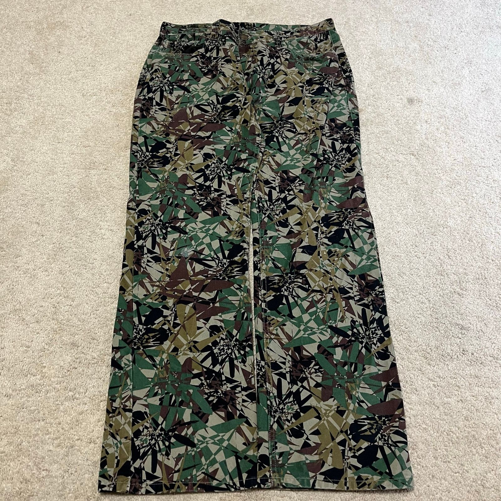 Other Grindhouse Streetwear Camouflage Wide Leg Pants 34Wx32L Size US 34 / EU 50 - 2 Thumbnail