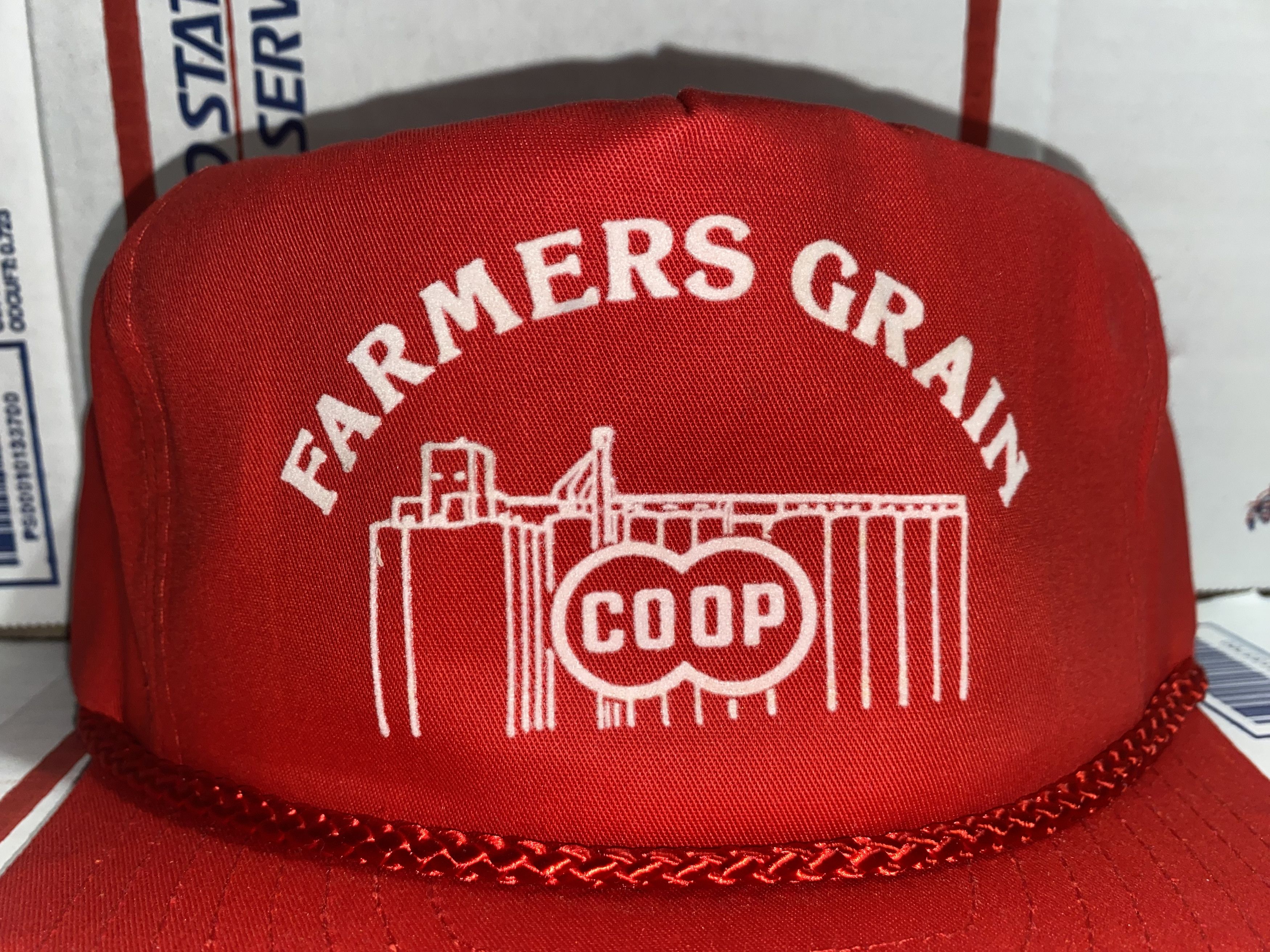 Nissan vtg Farmers Grain CO-OP Farming Cooperative hat Cap 1990s AG Size ONE SIZE - 2 Thumbnail