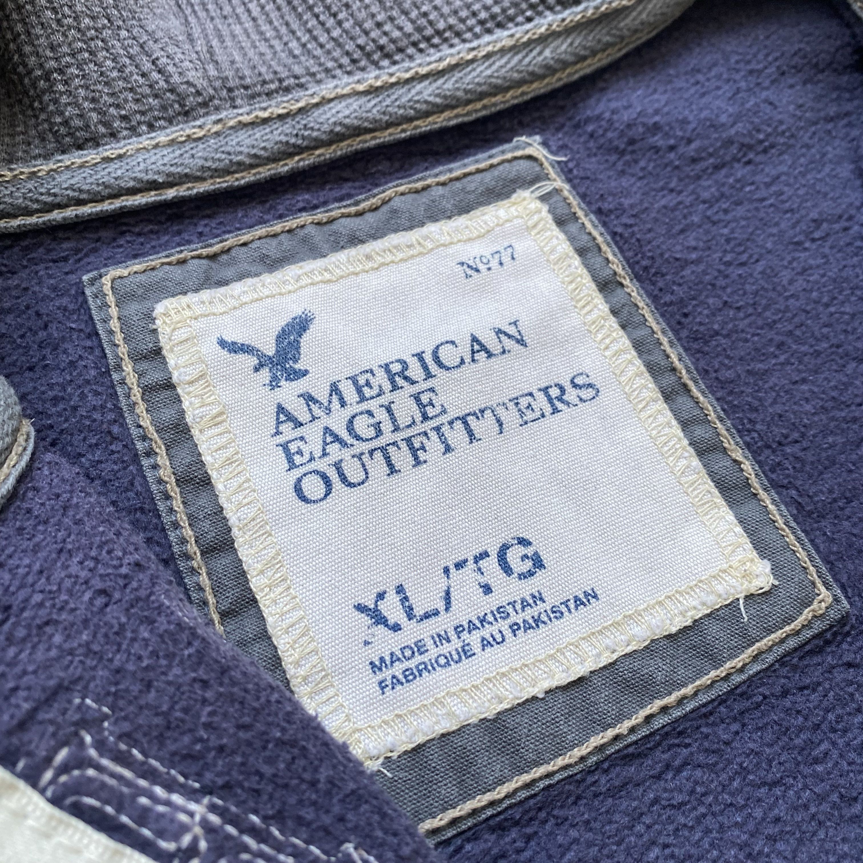 American Eagle Outfitters Vintage Sun Faded American Eagle heavy hoodie worker Size US XL / EU 56 / 4 - 7 Thumbnail