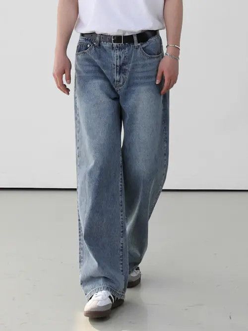 Japanese Brand × Jean Casual loose Japanese style trendy retro washed jeans Size US 34 / EU 50 - 3 Thumbnail