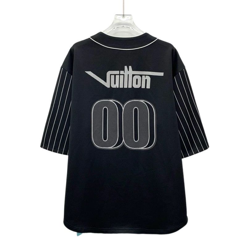 Louis Vuitton Louis Vuitton Black striped logo monogram embroidered sing Size US XL / EU 56 / 4 - 2 Thumbnail