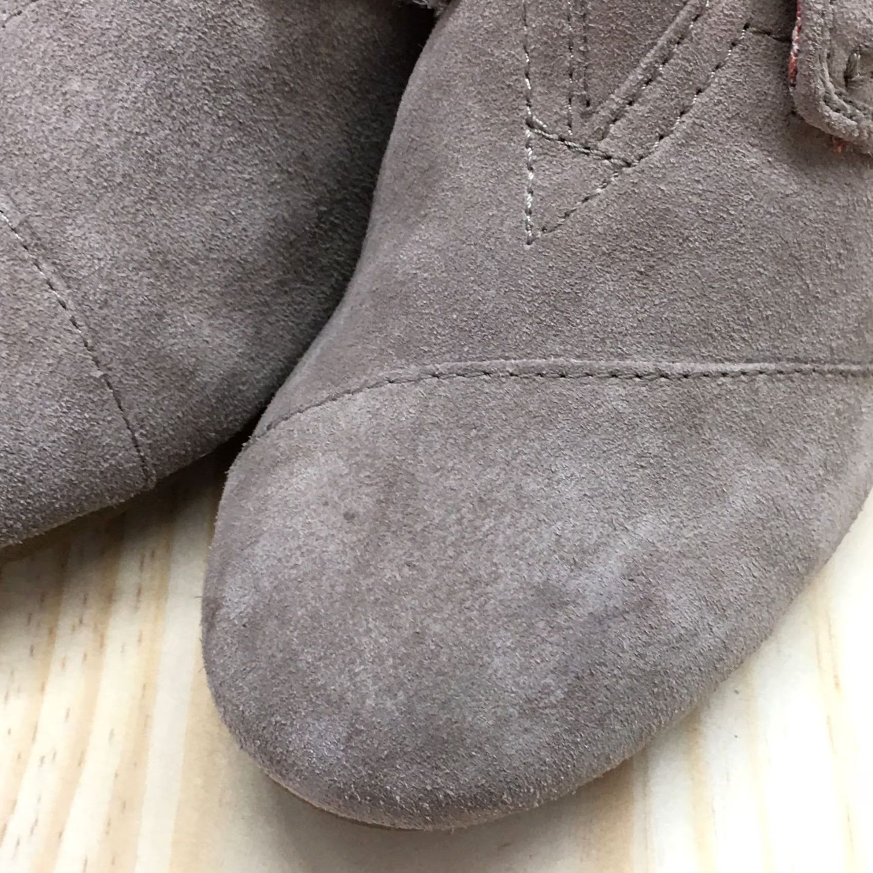Toms TOMS Ankle Boots Womens 10 Brown Desert Round Toe Laced Up Wedge Heel Suede Boots Size US 10 / IT 40 - 4 Thumbnail