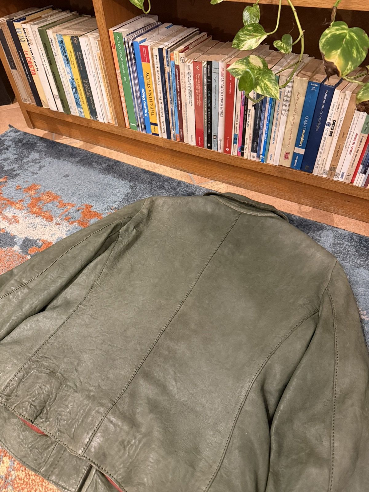 Alberta Ferretti Philosophy DI ALBERTA FERRETTI Vintage Leaher Jacket Archive Size M / US 6-8 / IT 42-44 - 9 Thumbnail