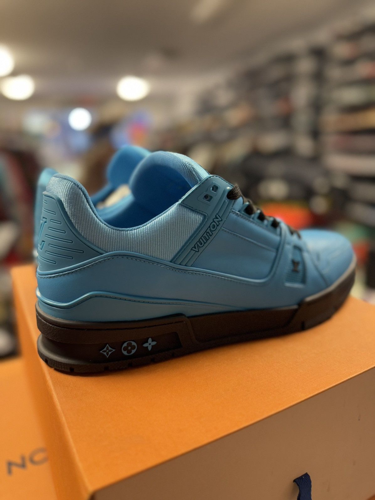 Louis Vuitton Louis Vuitton Blue Trainer Low Top Size 9LV/10US (NEW) Size US 10 / EU 43 - 15 Thumbnail