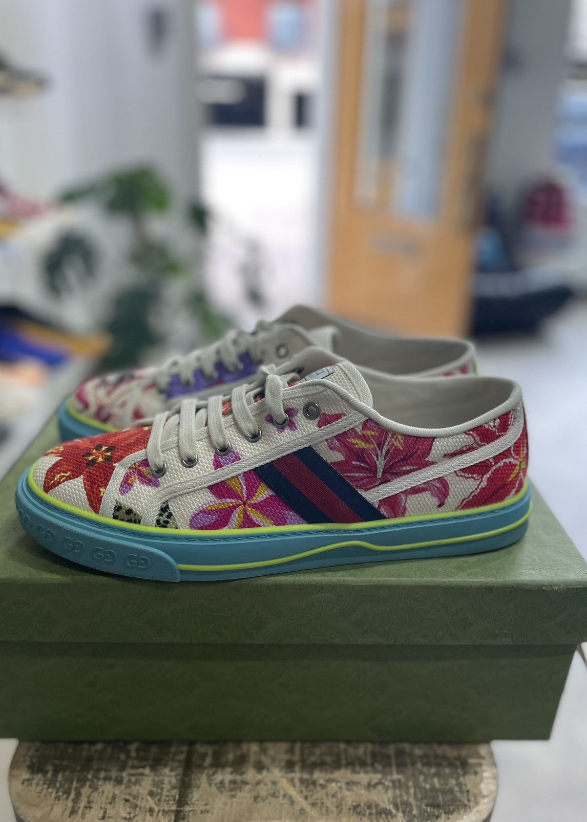 Gucci Gucci Multicolor Canvas Tennis highest 1977 Low Size US 10 / EU 43 - 4 Thumbnail
