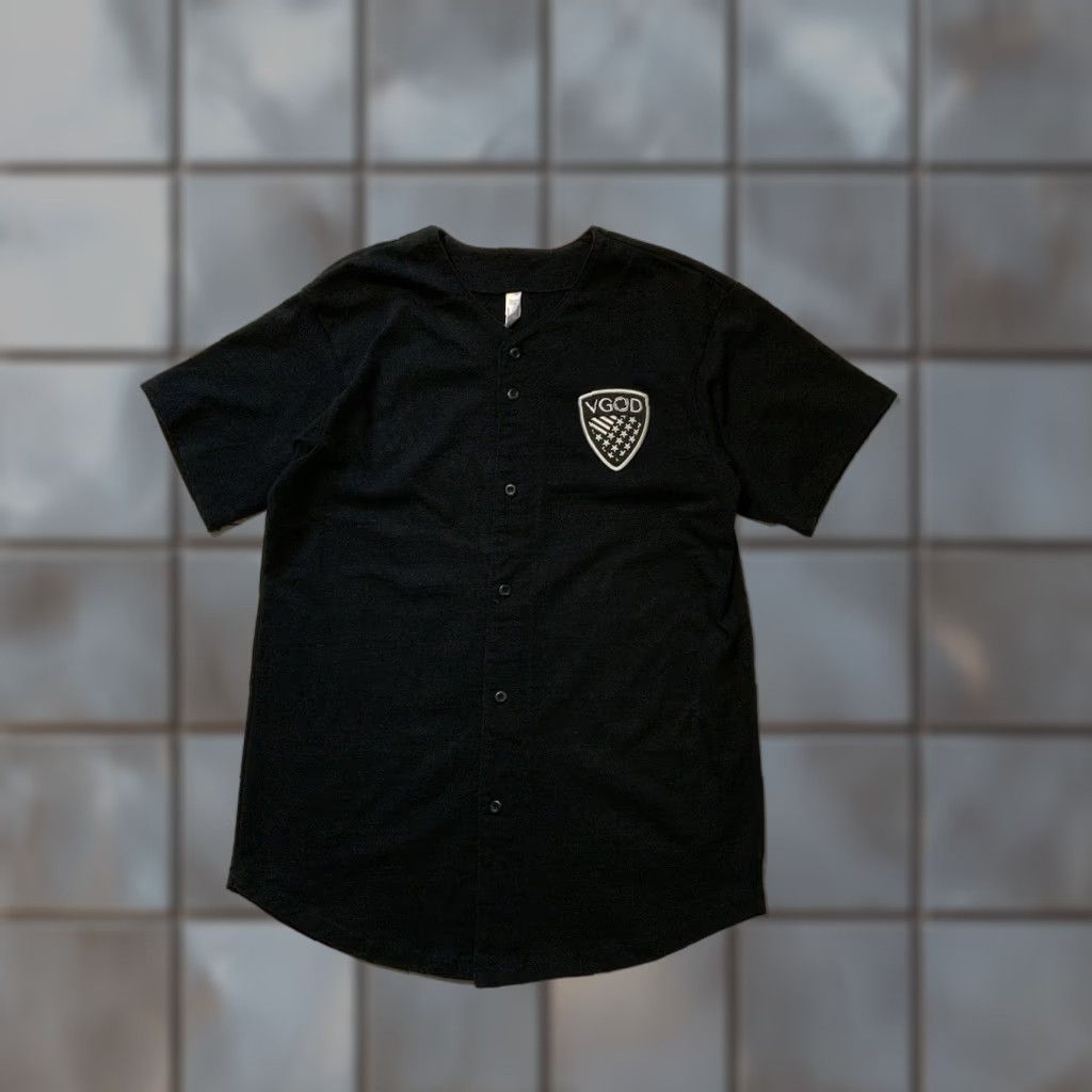 American Apparel VINTAGE American Apparel Team VGOD Limited Edition S/S Baseball Jersey Sz. S Mens Black Baseball Jersey Limited Edition S/S > Size US S / EU 44-46 / 1 - 1 Thumbnail