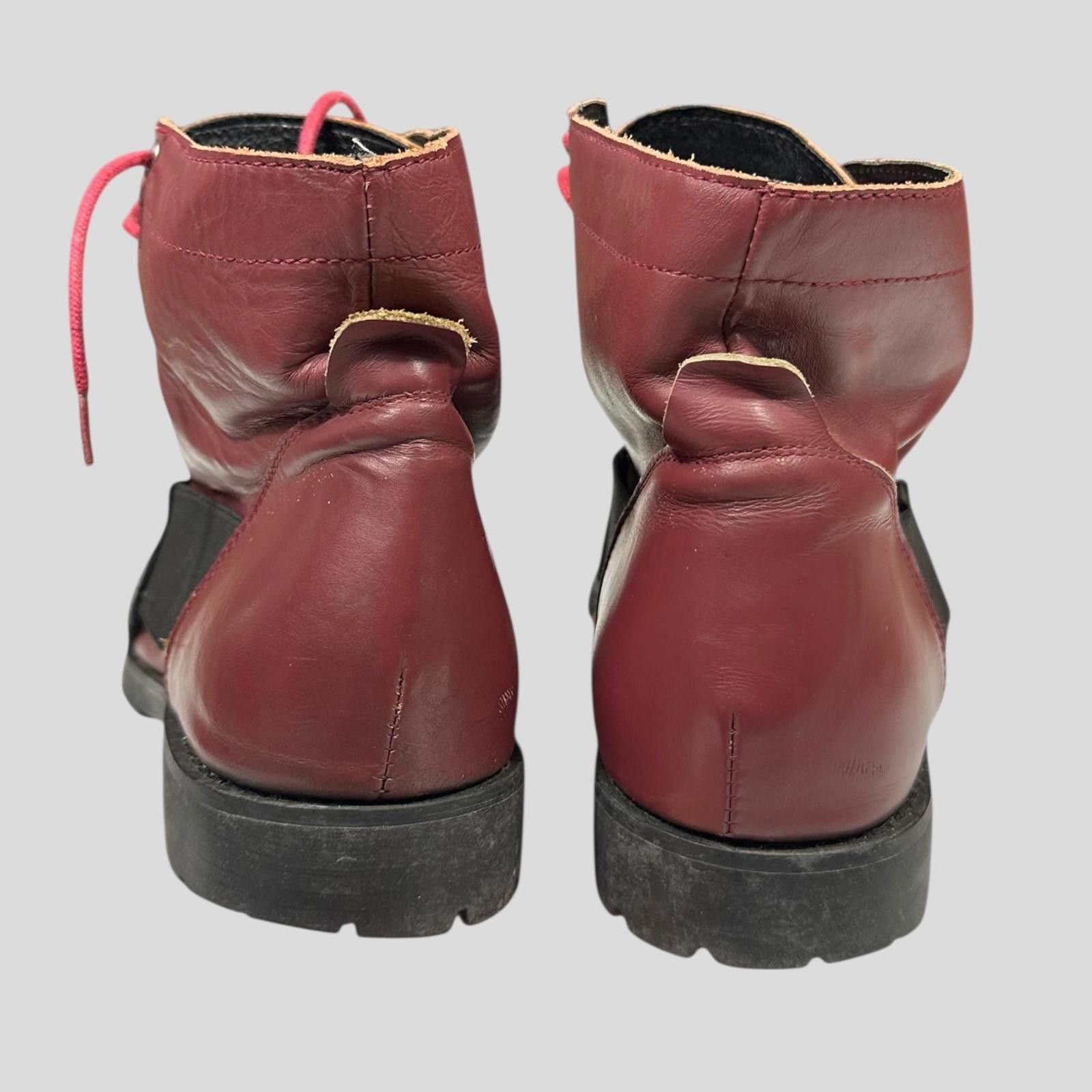 Comme des Garcons CDG Homme Plus FW10 Vibram Leather Bi-colour Boots - UK7/7.5 Size US 8 / EU 41 - 5 Thumbnail