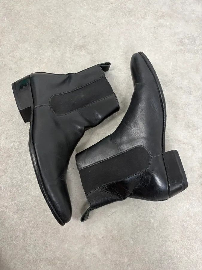 agnes b. Agnès b. Black Leather Chelsea Boots Size US 9 / EU 42 - 8 Thumbnail