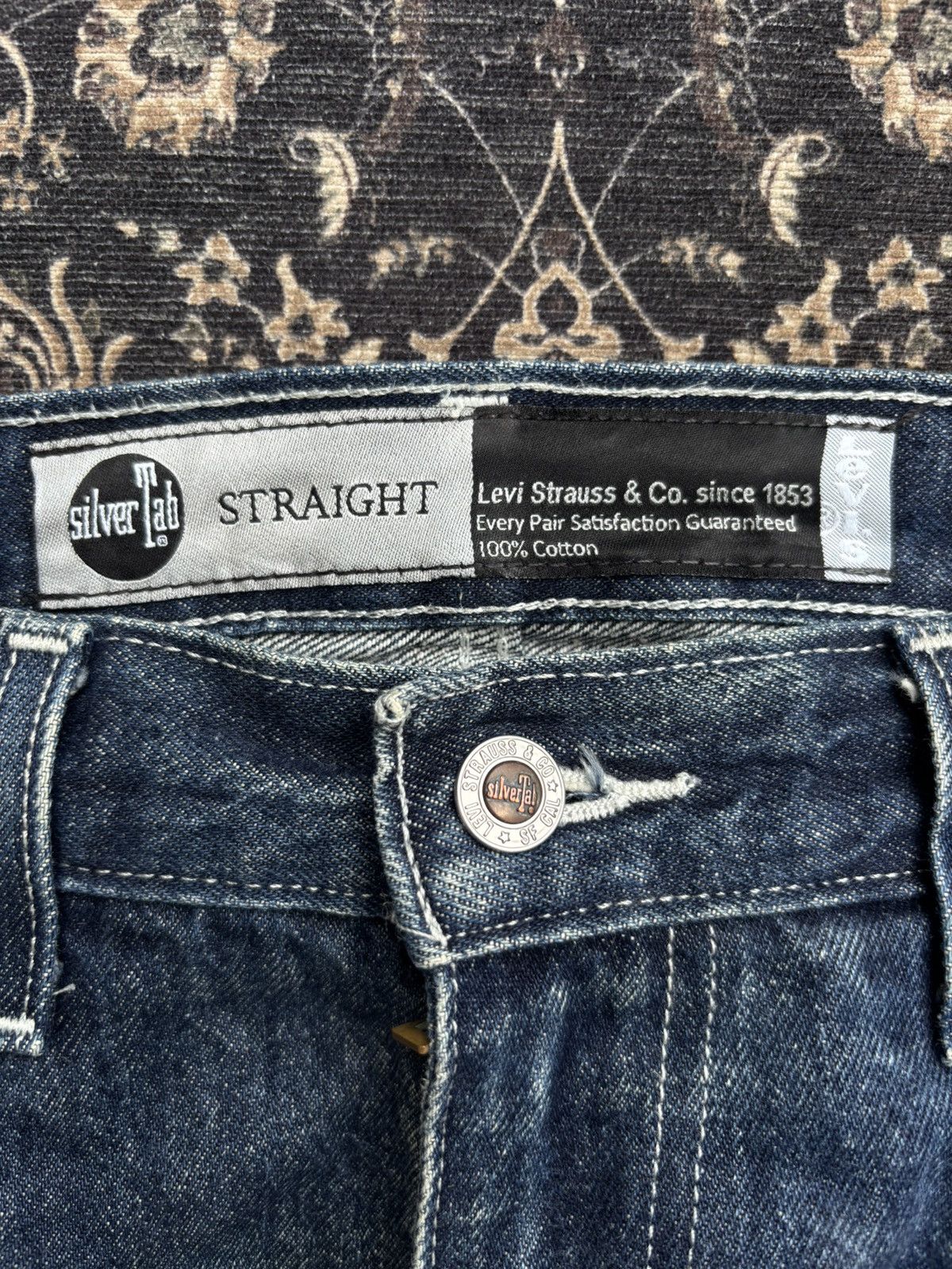 Levi's Levi's Silver Tab Straight Fit Denim Indigo Jeans Pants Size US 32 / EU 48 - 3 Thumbnail