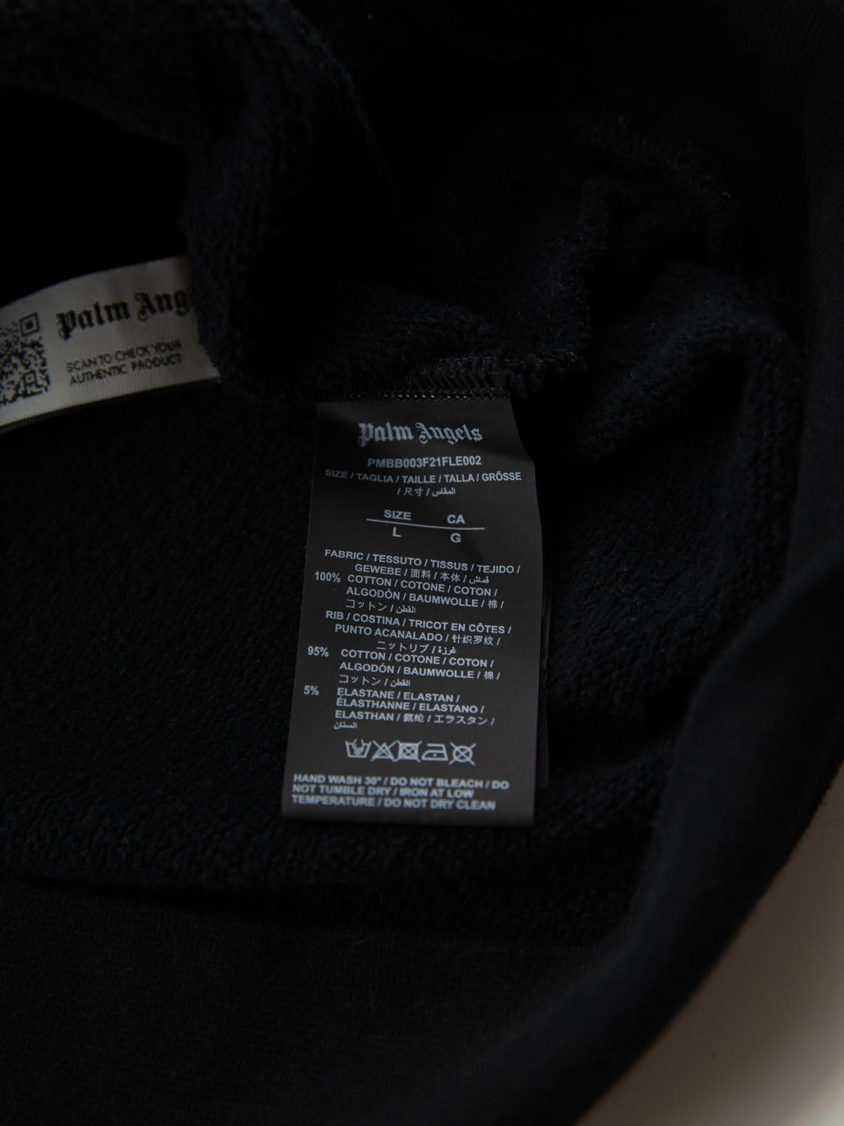Palm Angels Palm Angels Aspen Logo Print Black Hoodie Size US L / EU 52-54 / 3 - 5 Thumbnail