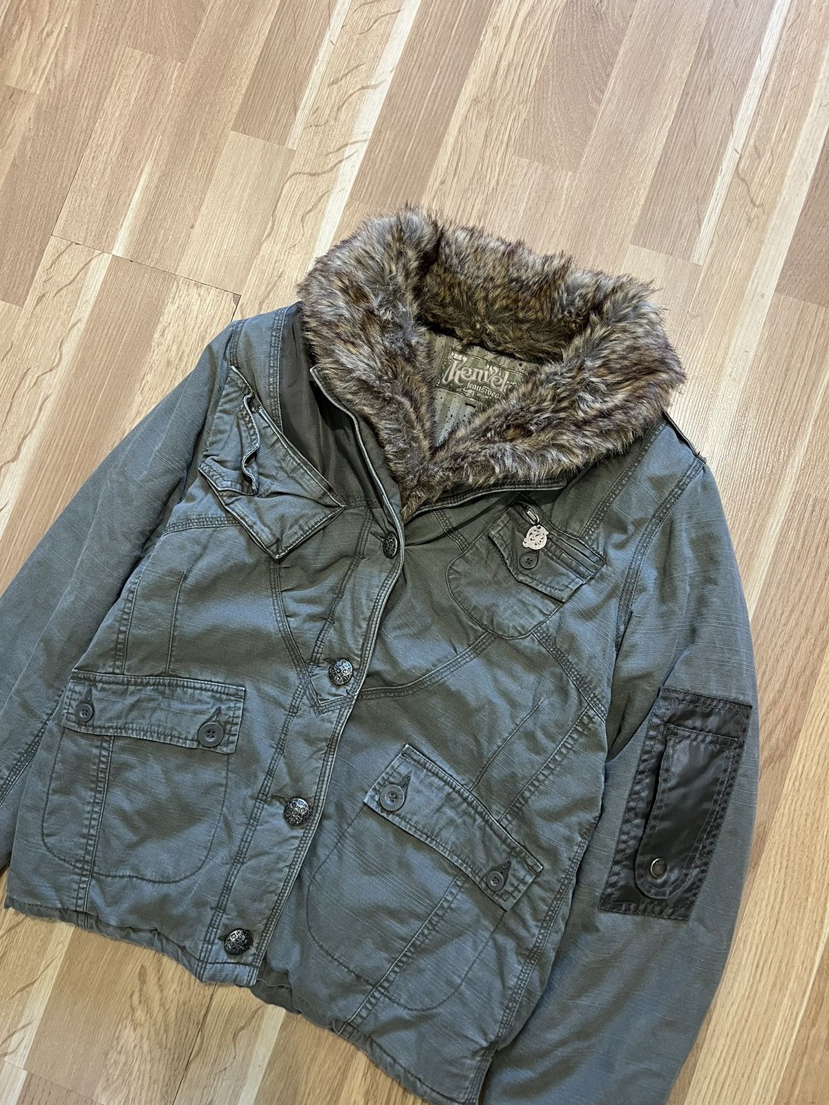 If Six Was Nine × Japanese Brand × Vintage Vintage bomber jacket fur 90s japan style y2k Size M / US 6-8 / IT 42-44 - 3 Thumbnail
