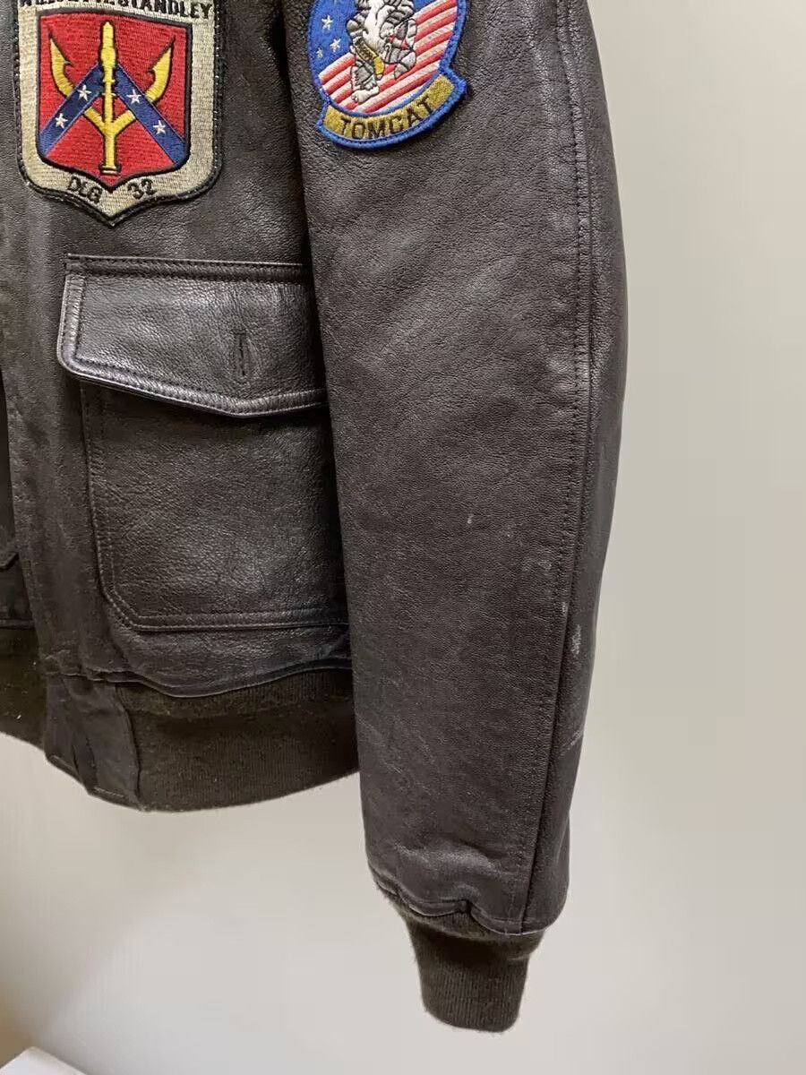 Avirex Avirex Goat Leather Jacket Blouson Brown Size US XXS / EU 40 - 5 Thumbnail
