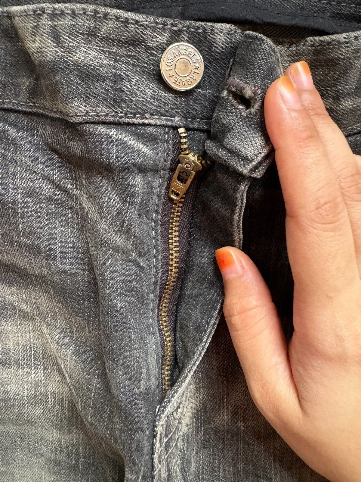 Japanese Brand × Tornado Mart Vintage Japanese Brand Mud Wash Distress Rip Flare Jean Size US 33 - 3 Thumbnail
