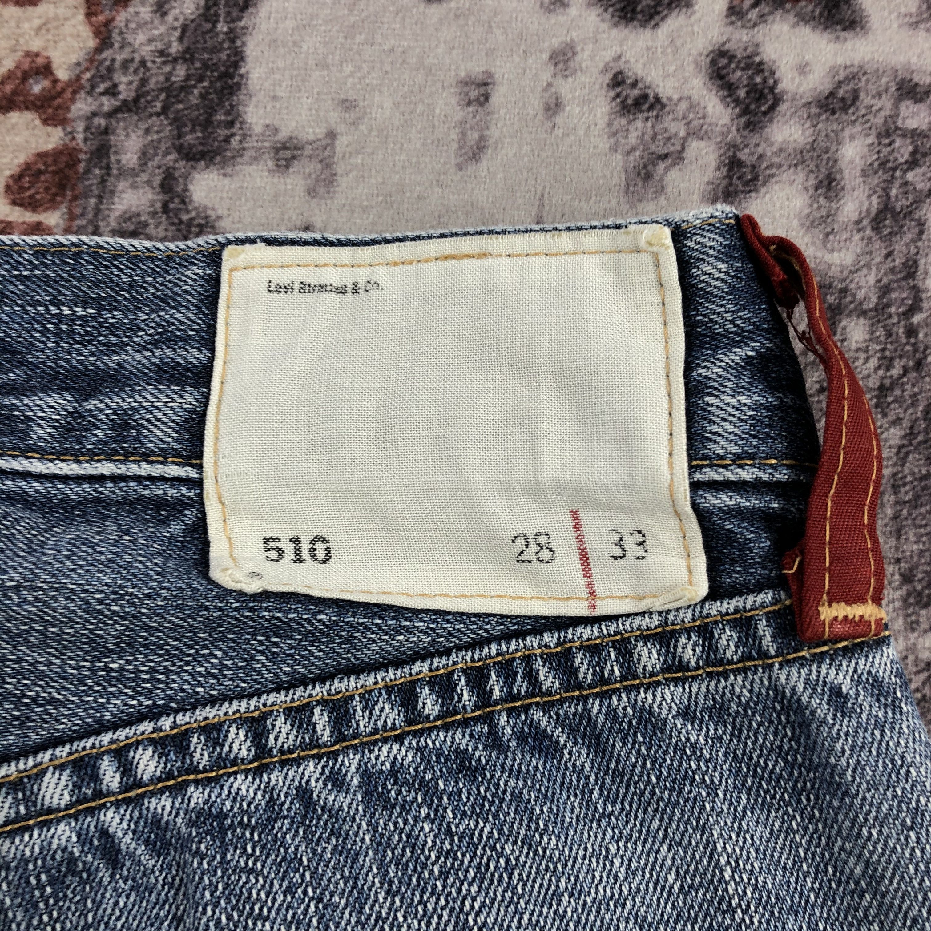 Levi's × Vintage Vintage 90s Levis 510 Red Loop Jeans-JM2782 Size US 26 / EU 42 - 5 Thumbnail