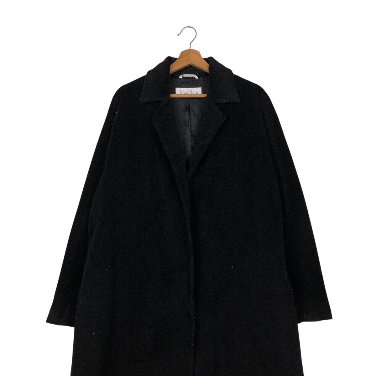 Vintage Vintage Long Jacket Wool Max Mara Made in Italy Herringbone Size US M / EU 48-50 / 2 - 4 Thumbnail
