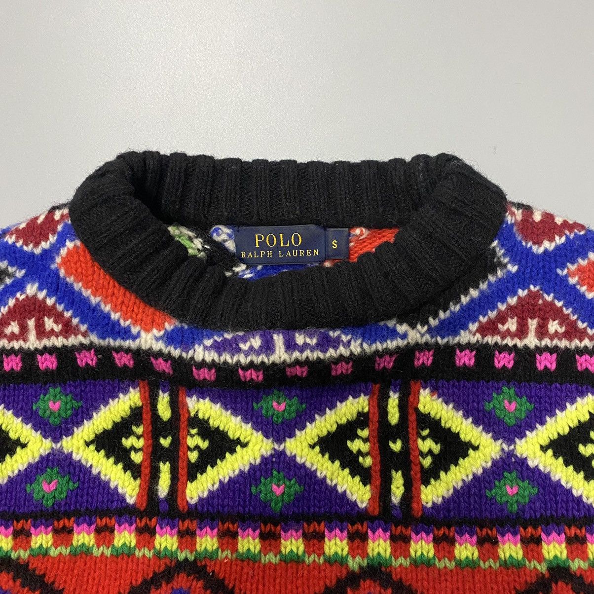 Polo Ralph Lauren Polo Ralph Lauren S Multicolour Wool/Cashmere Blend Sweater Size S / US 4 / IT 40 - 4 Thumbnail