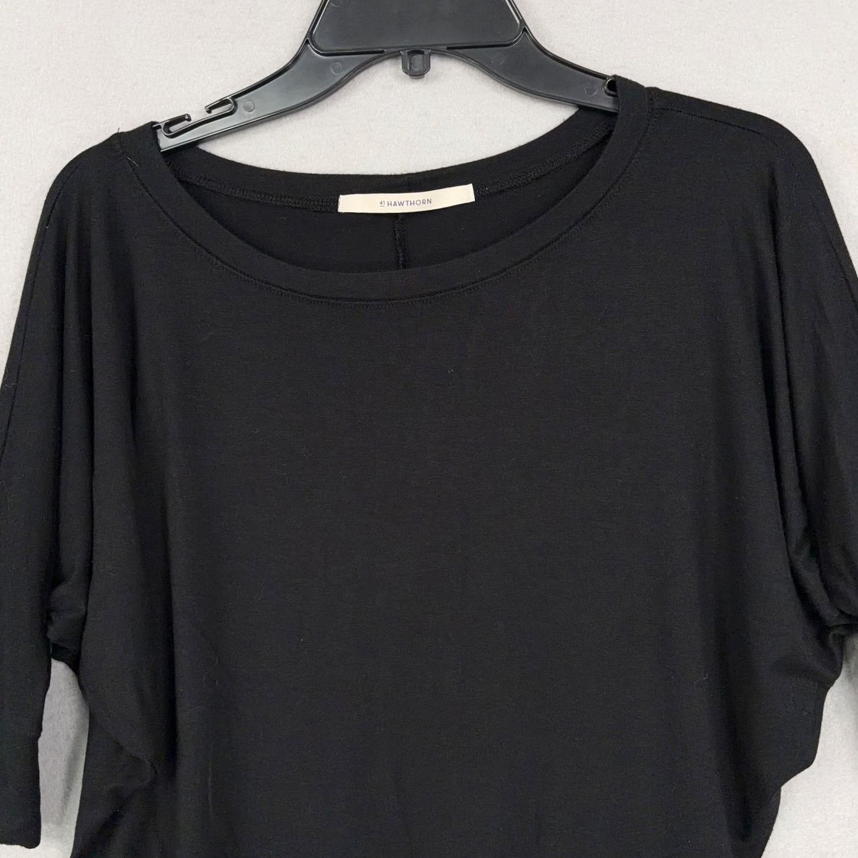 Vintage 41 Hawthorn Shirt Womens XS Black Dolman Sleeve Modal Stretch Top Blouse Minimal Size XS / US 0-2 / IT 36-38 - 2 Thumbnail
