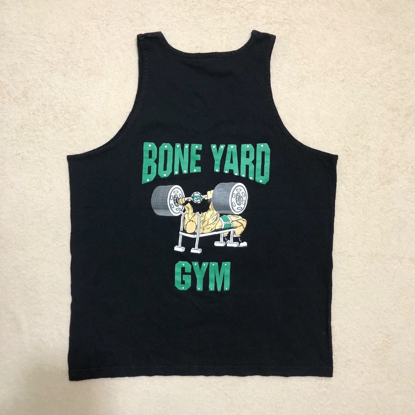 Vintage Bone Yard Gym Mens XL Tank Top LASD Los Angeles Sheriff Department VTG Size US XL / EU 56 / 4 - 4 Thumbnail