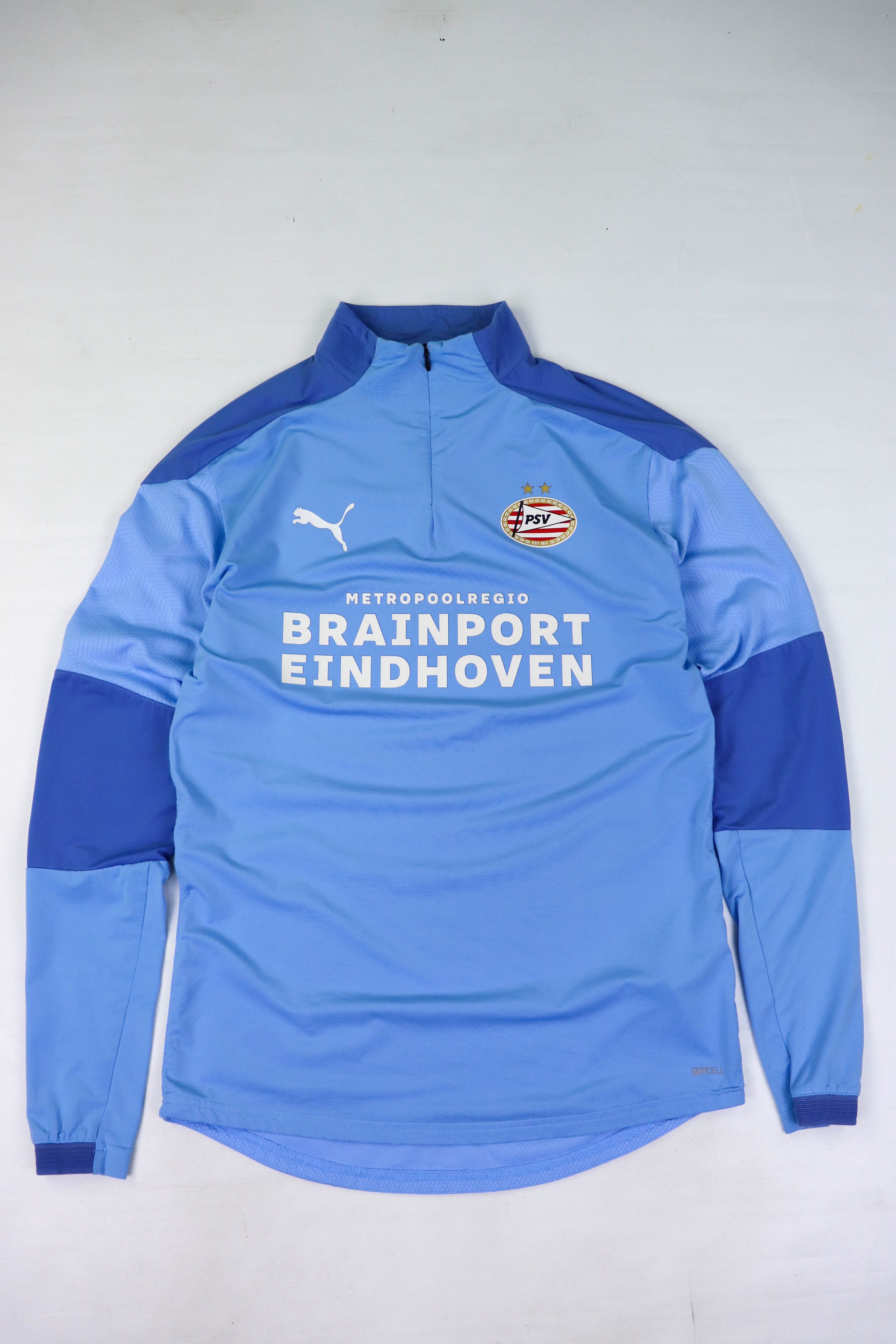 Puma Puma PSV Blue Long Sleeve DryCell Training Zip Top Rashguard Size US M / EU 48-50 / 2 - 1 Thumbnail
