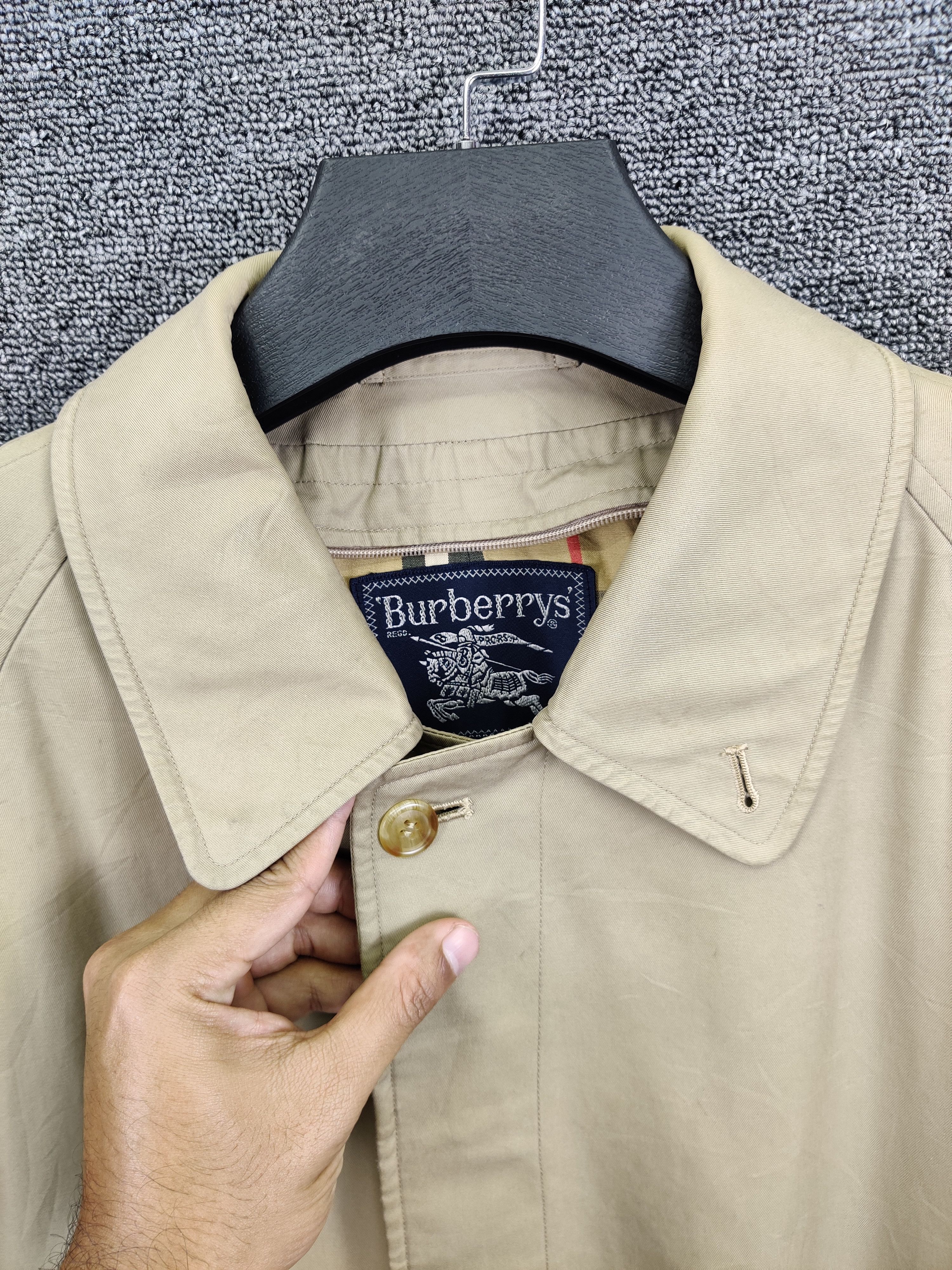 Burberry Vintage Burberrys Nova Check Trench Coat Size US L / EU 52-54 / 3 - 3 Thumbnail