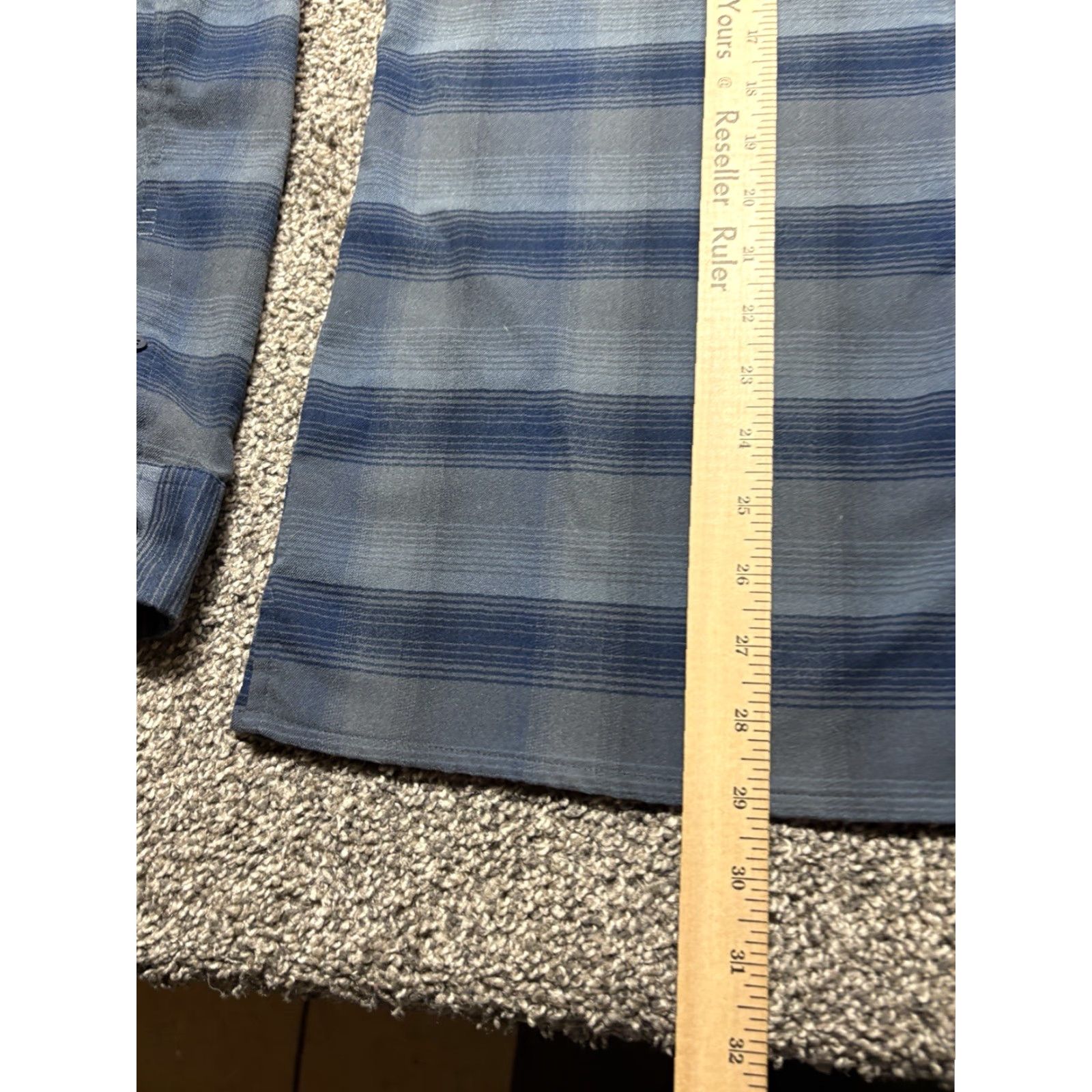 Lululemon Lululemon Shirt Mens Large Blue Plaid Button-Up Flannel Knit Soft Easy Care Pocket Casual Business Workwear All Seasons Size US L / EU 52-54 / 3 - 6 Thumbnail